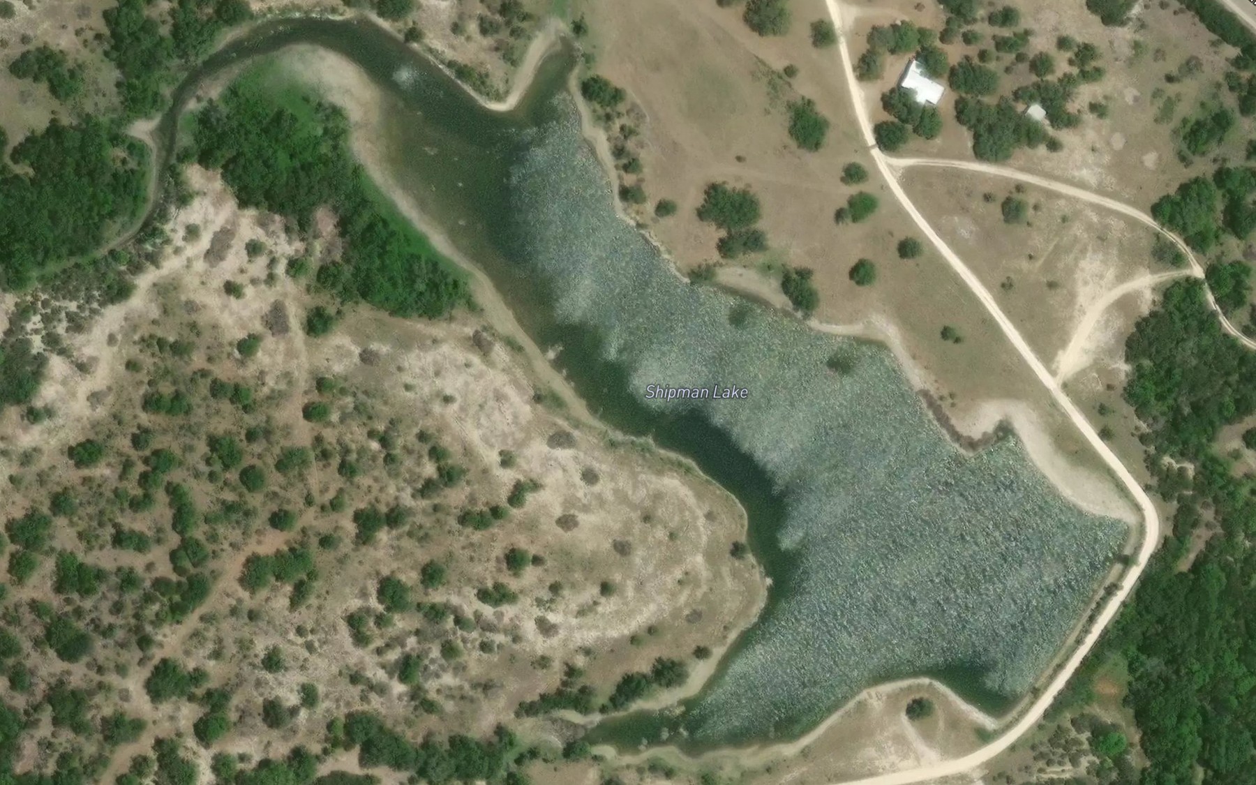 Satellite map of the Shipman Lake