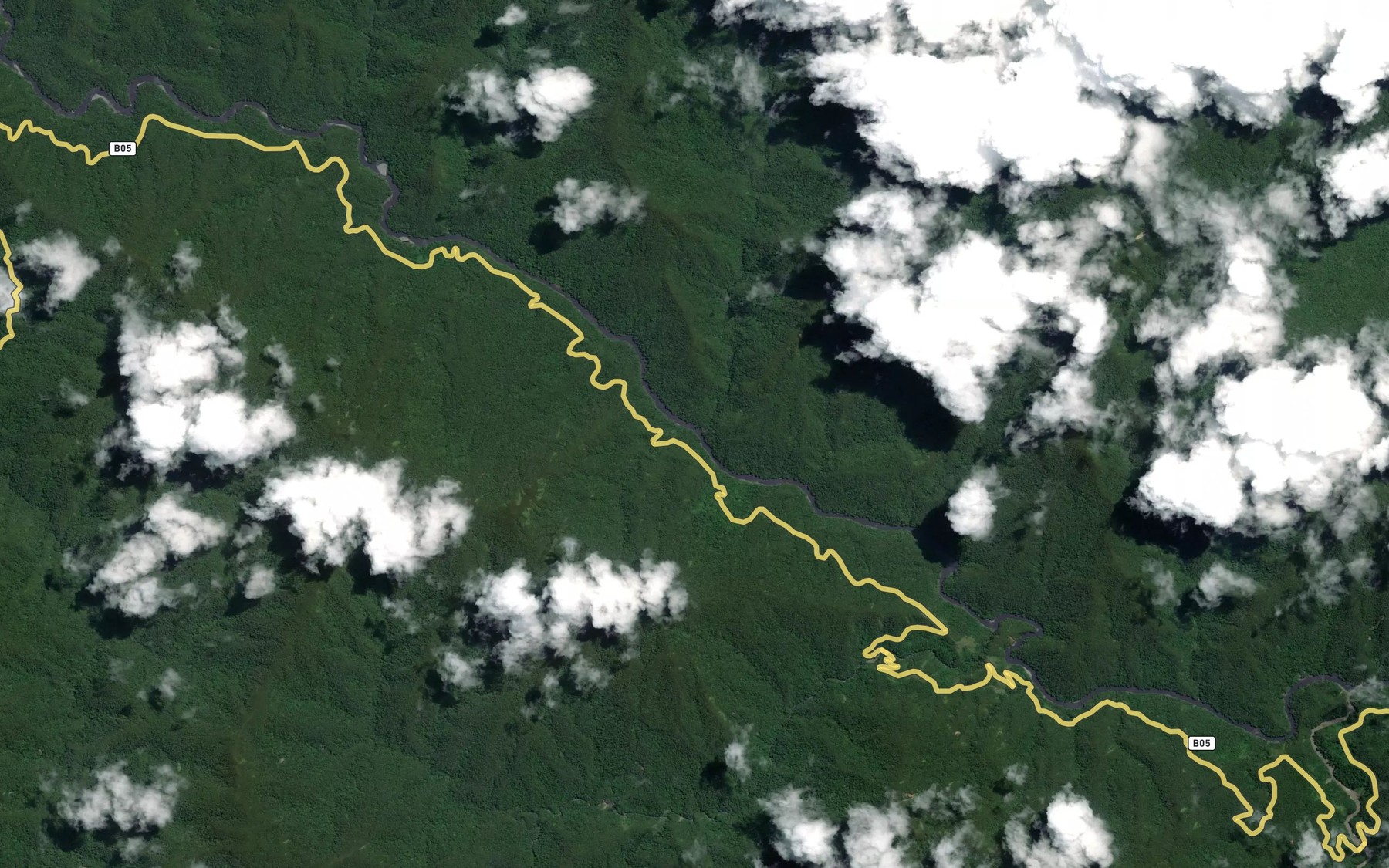 Satellite map of the Van der Wal rivier