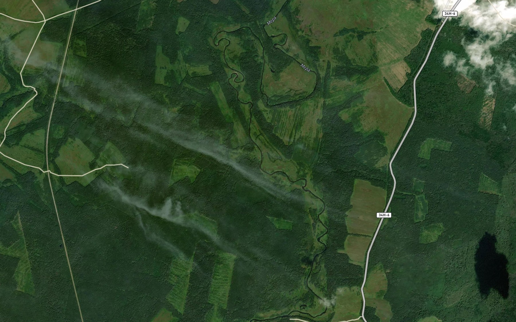 Satellite map of the Albasenka