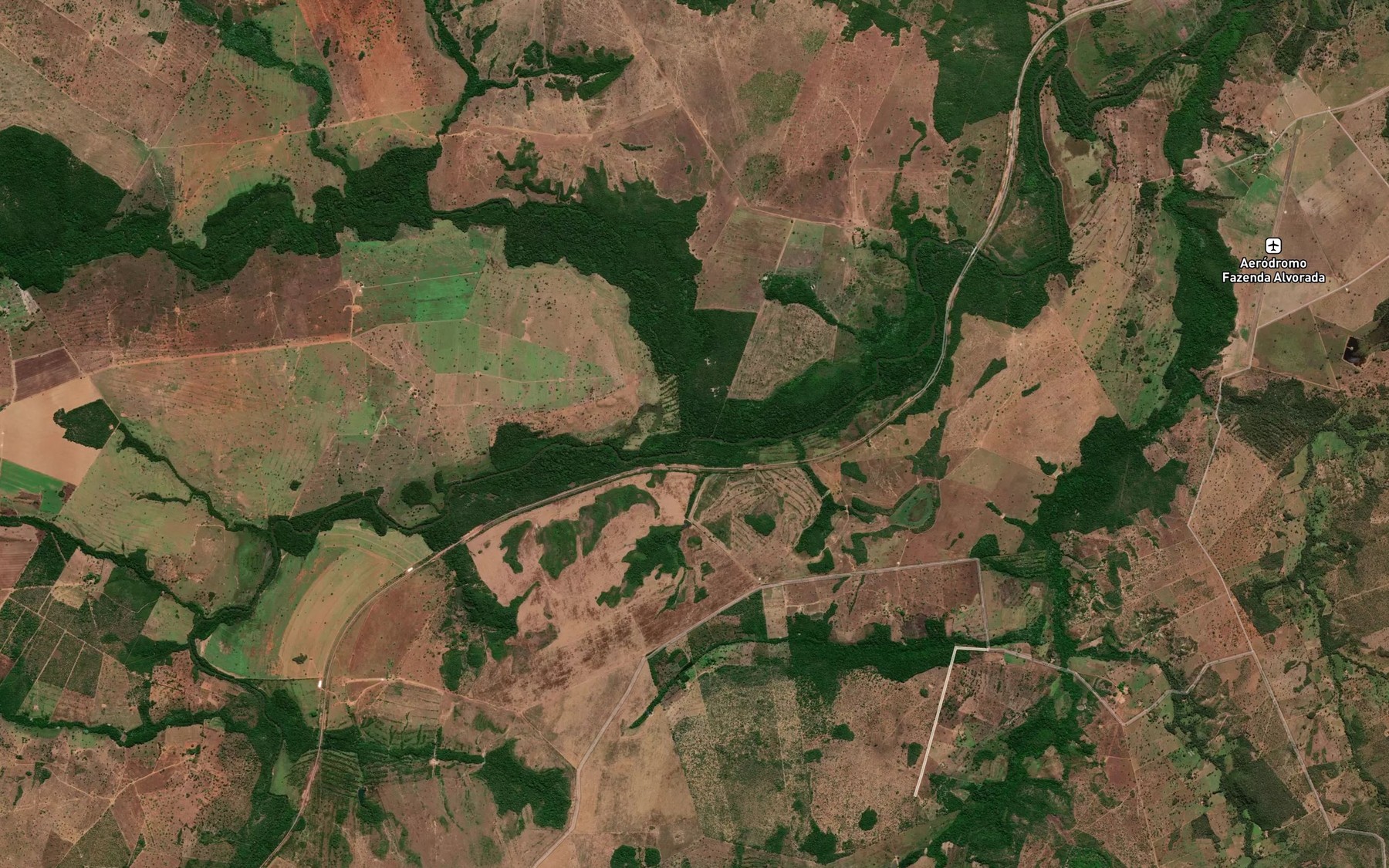Satellite map of the Ribeirao Sao Jose