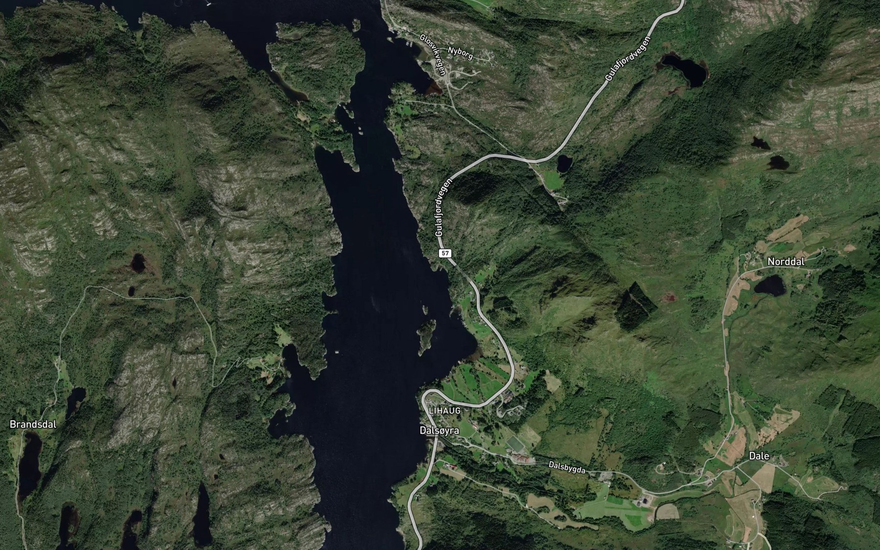 Satellite map of the Kjeppsvika