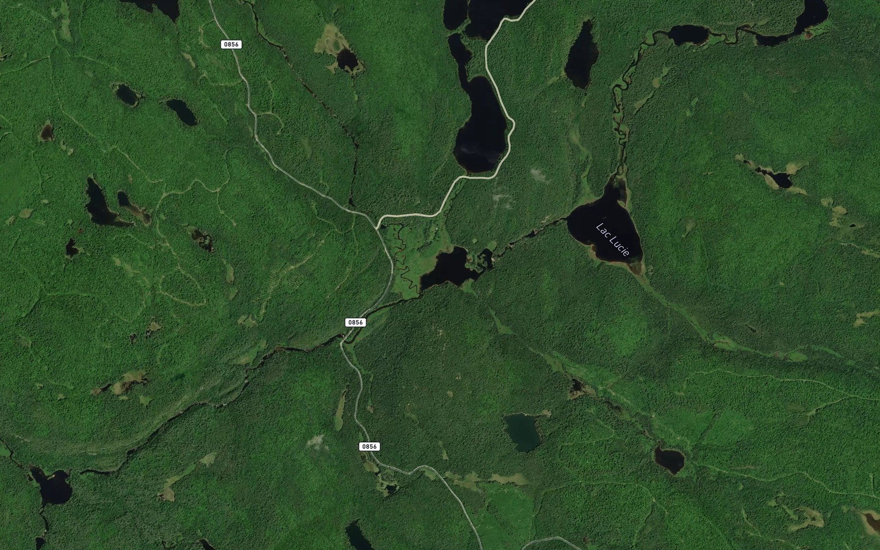 Satellite map of the Ruisseau Semours