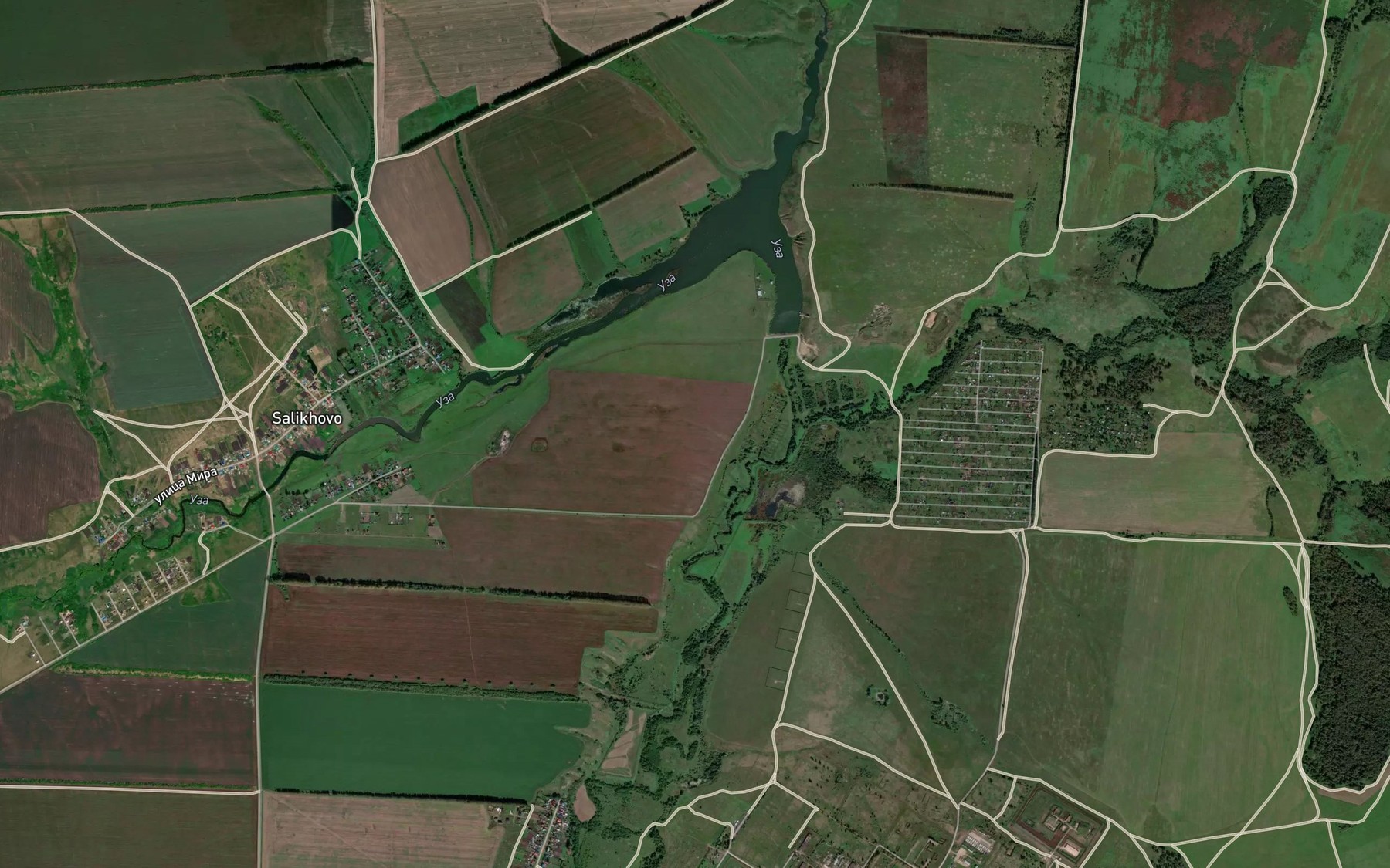 Satellite map of the Gornaya