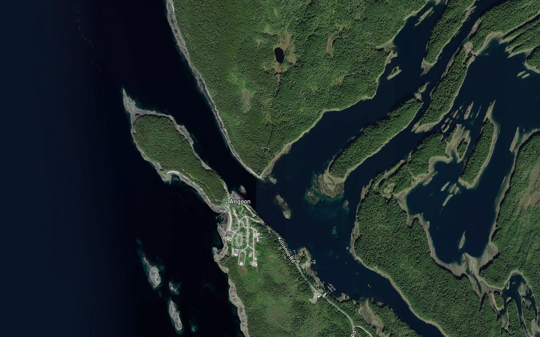 Satellite map of the Hell's Acre
