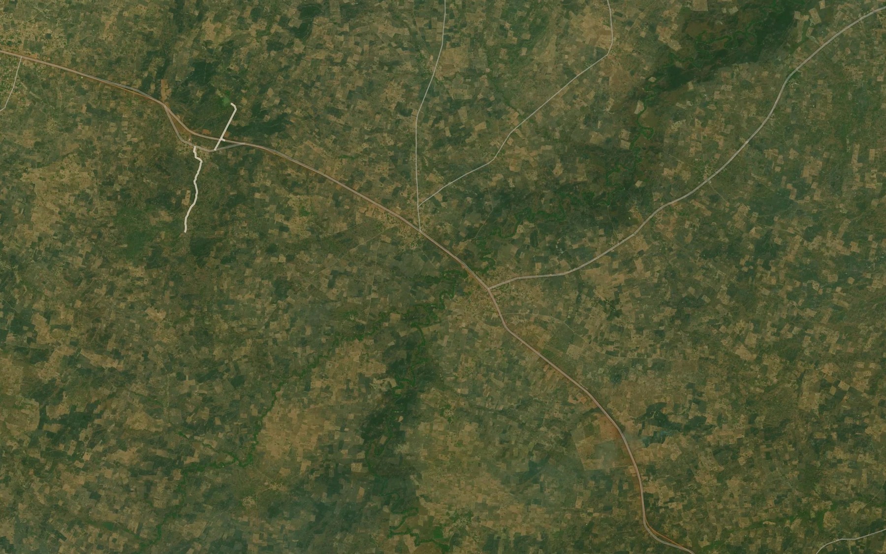 Satellite map of the Azegena