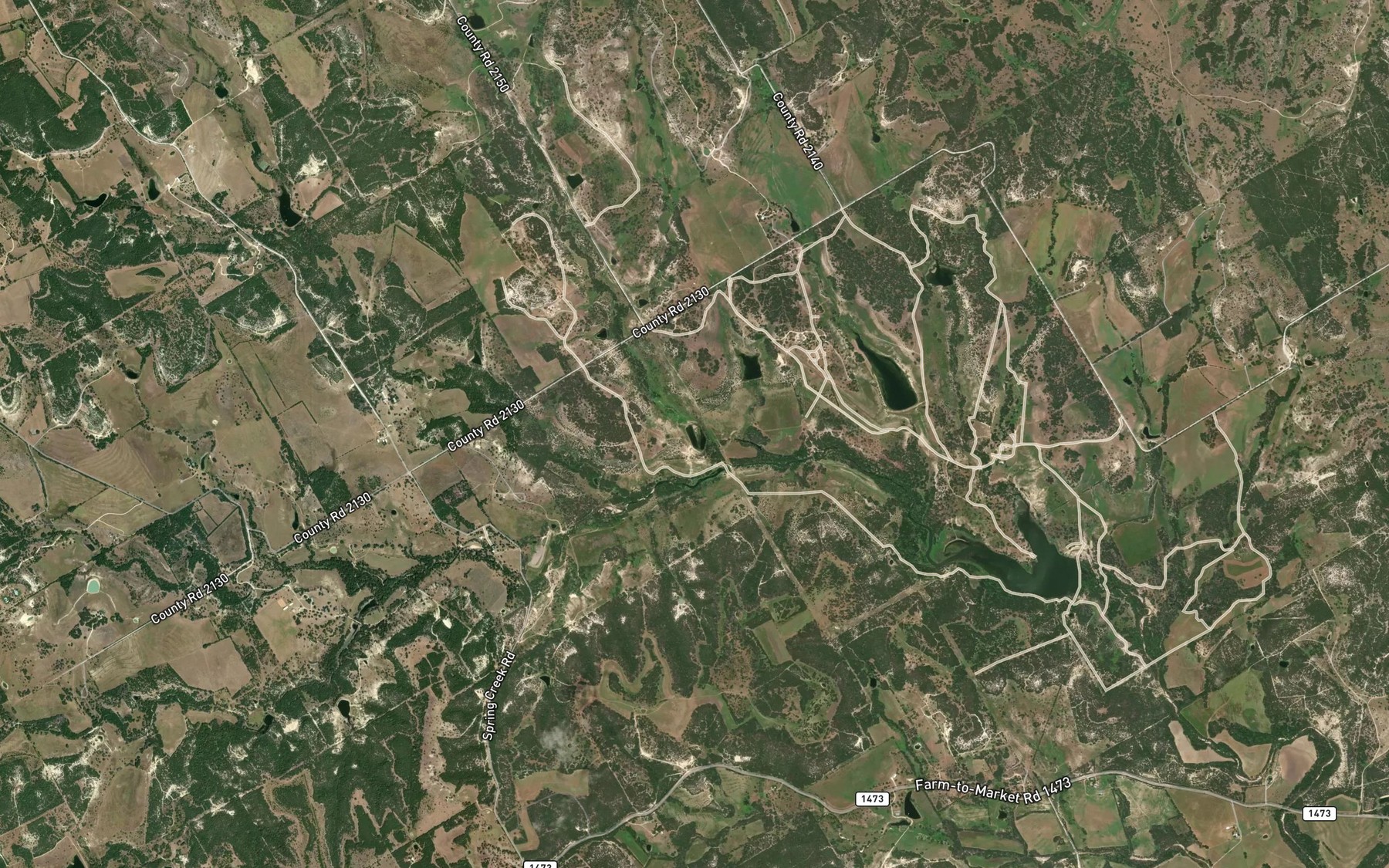 Satellite map of the Reed Lake 2
