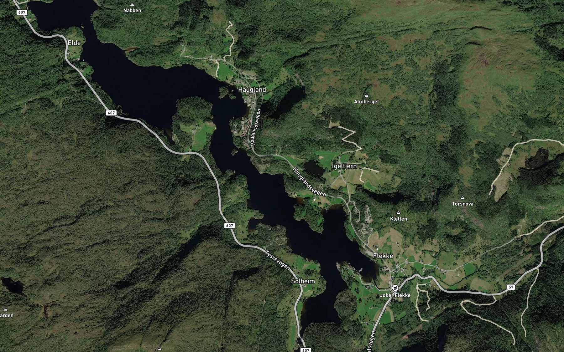 Satellite map of the Loykevika
