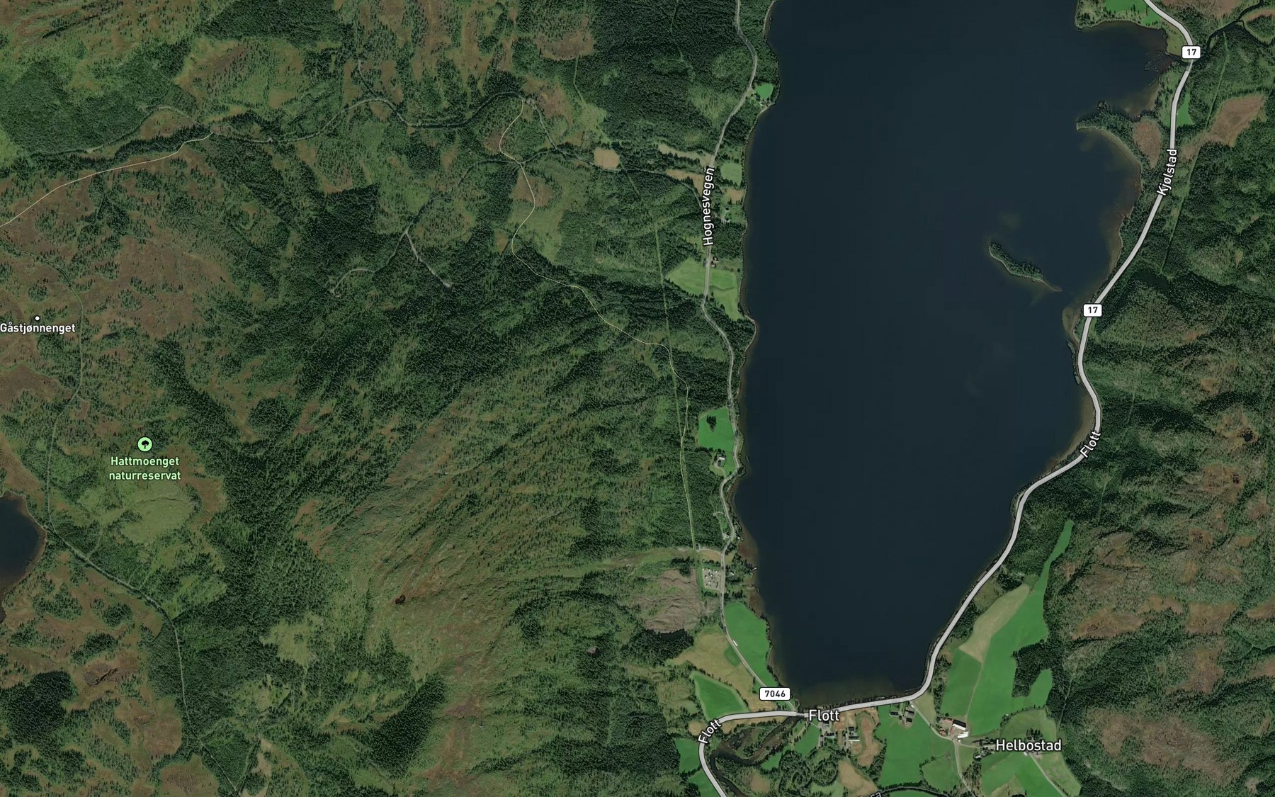 Satellite map of the Litlsandbekken