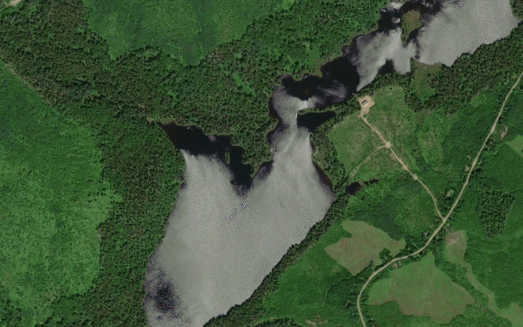 Satellite map of the Lac a Jim