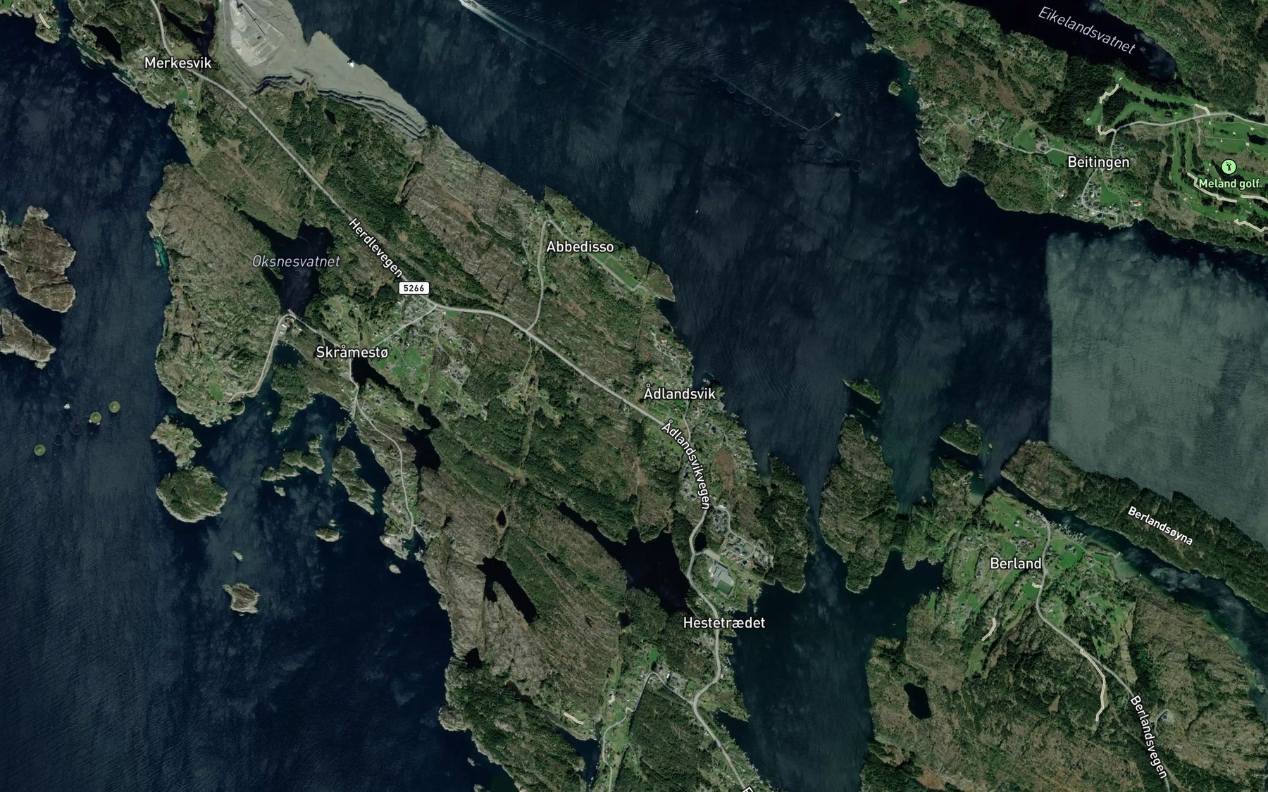 Satellite map of the Hundetjorn