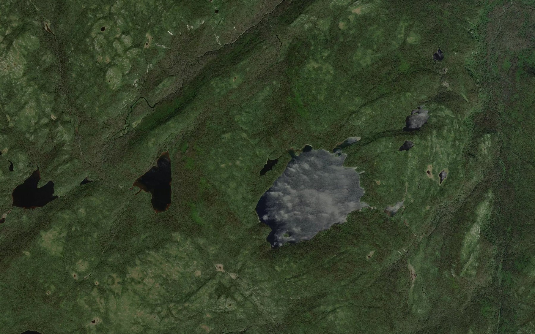 Satellite map of the Lac Montambault