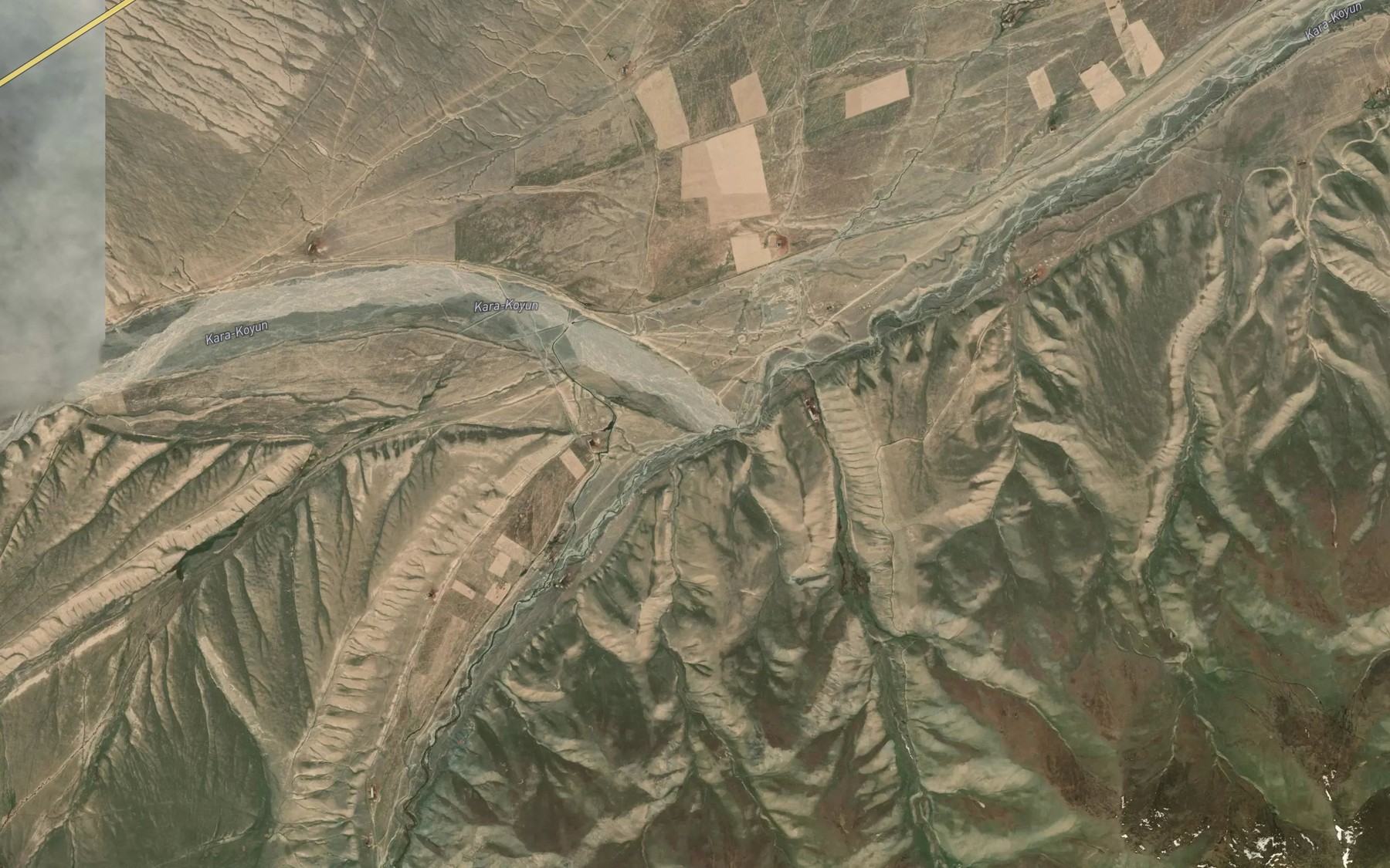 Satellite map of the Karasu