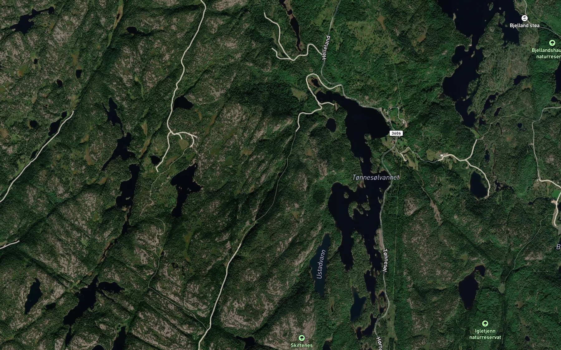 Satellite map of the Fossetjenn