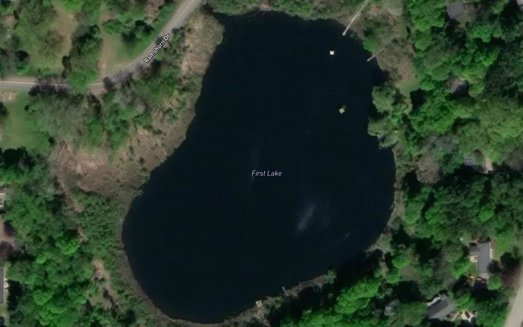 Satellite map of the First Lake