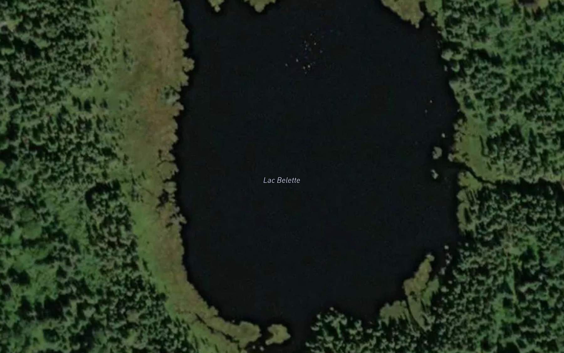 Satellite map of the Lac Belette