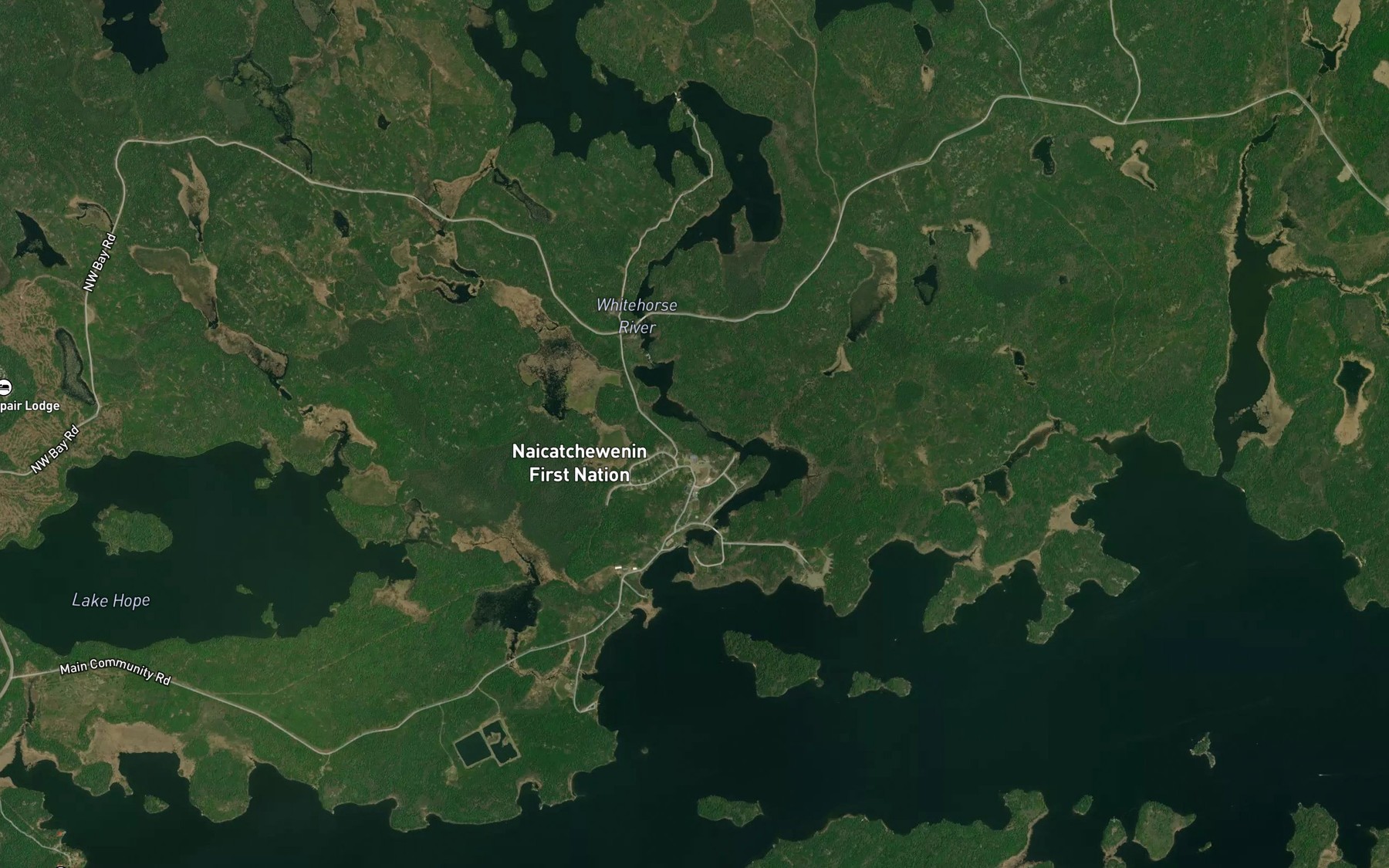 Satellite map of the Long Rapids