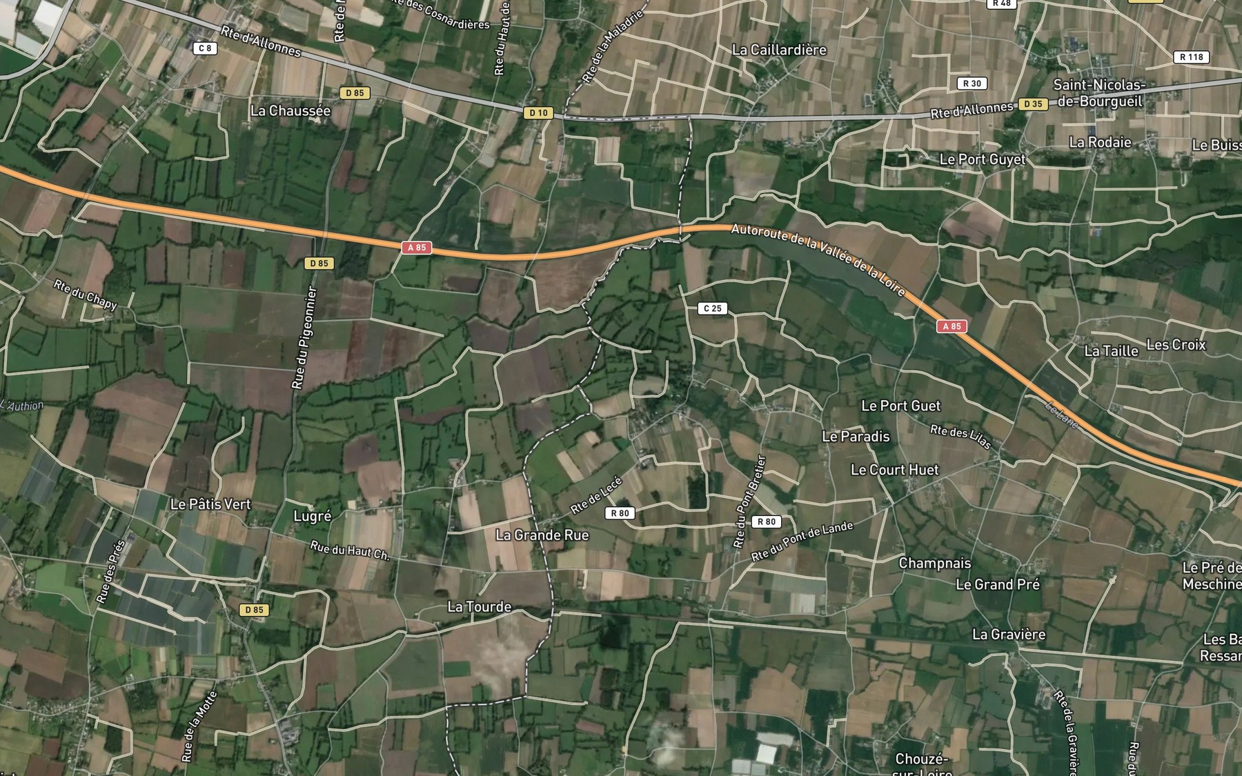 Satellite map of the Changeon