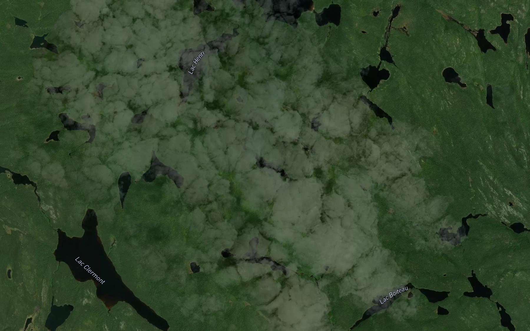 Satellite map of the Lac Bolduc