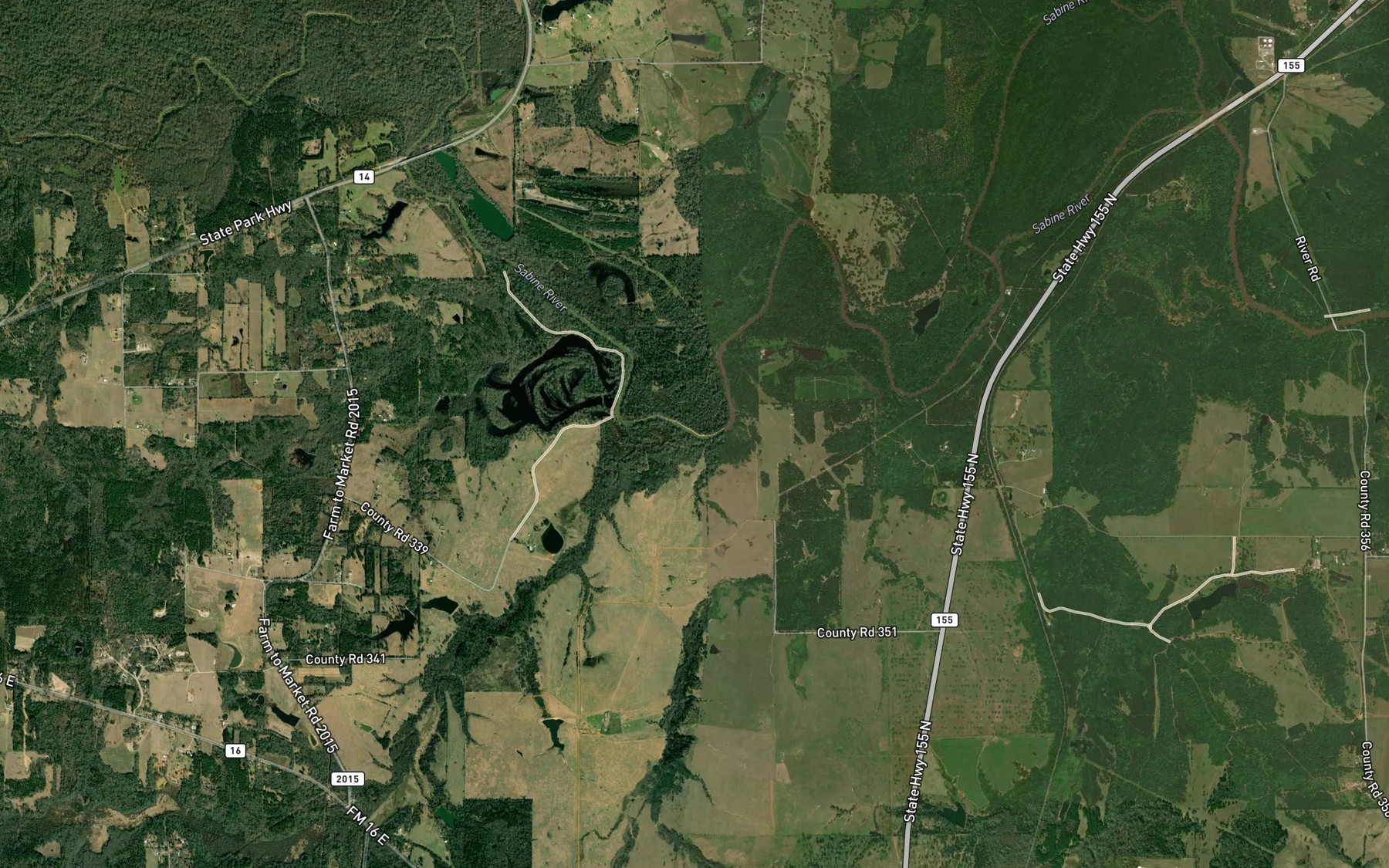 Satellite map of the East Mill Creek