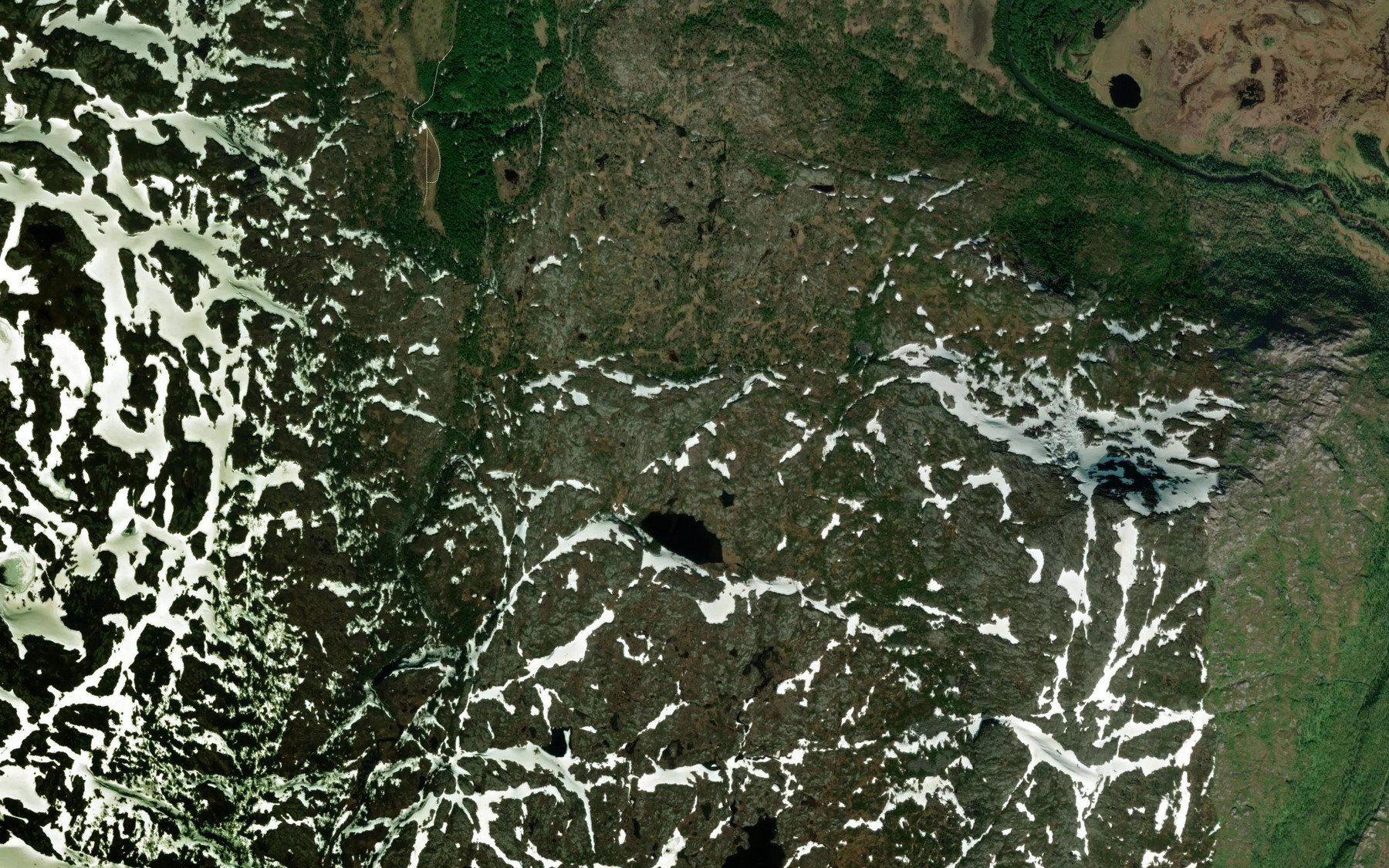 Satellite map of the Middagselva