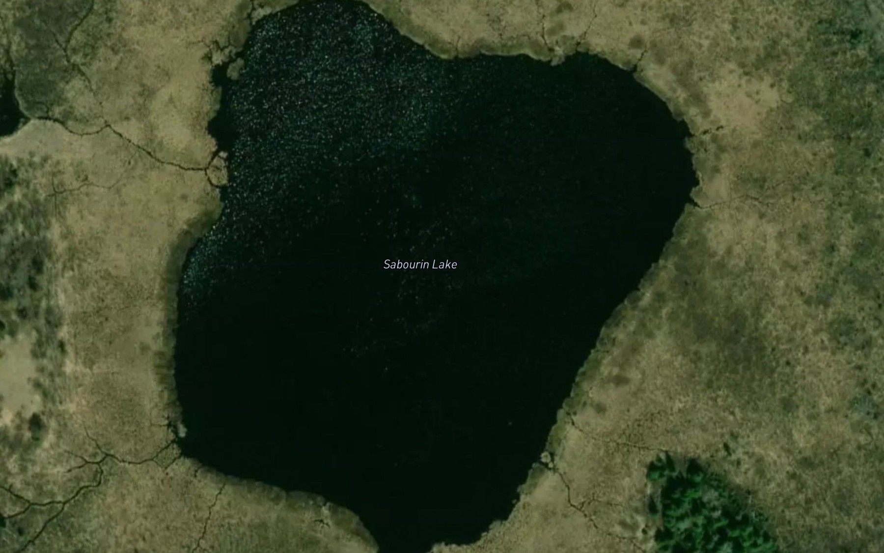 Satellite map of the Sabourin Lake