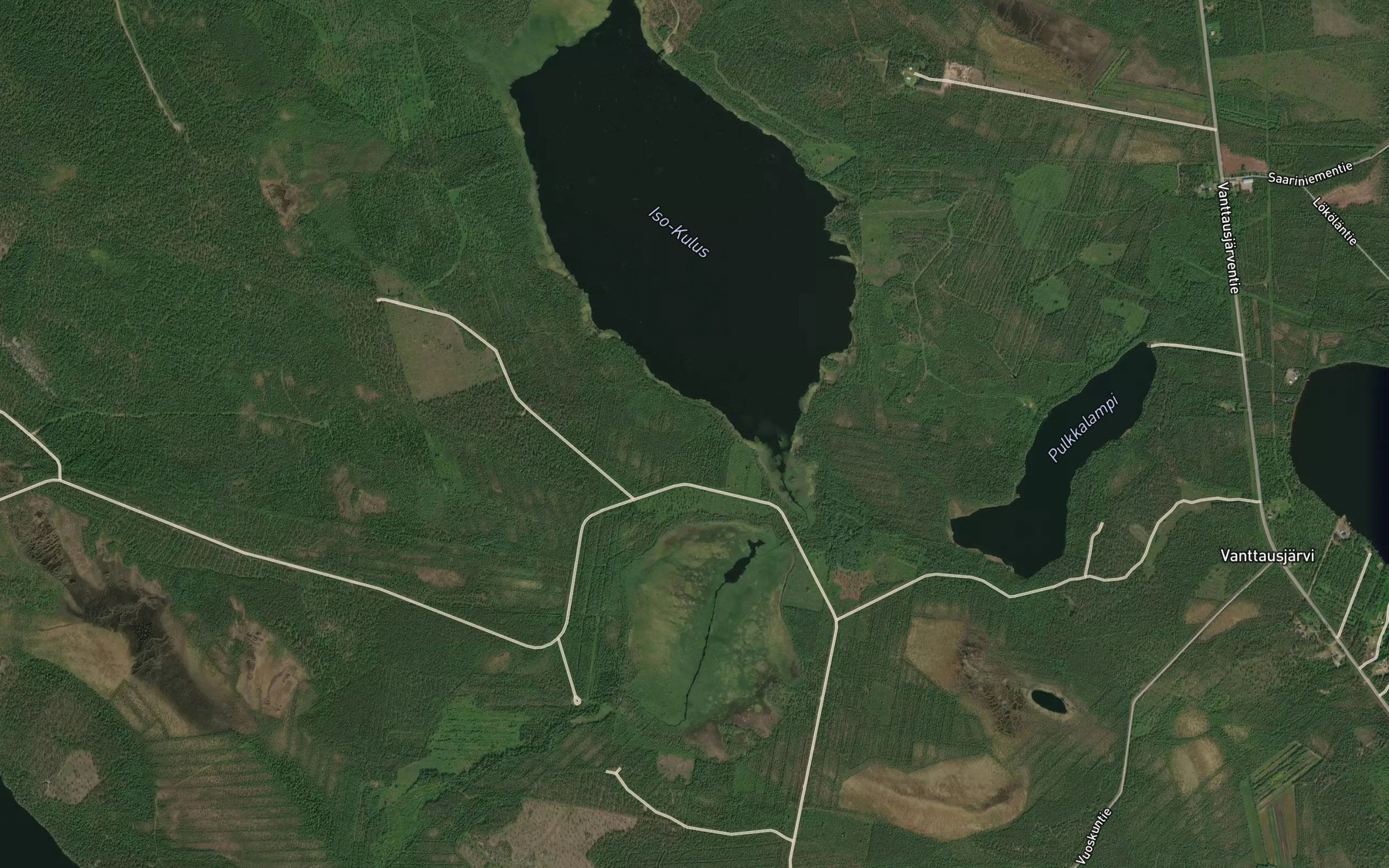 Satellite map of the Iso Kulusjarvi