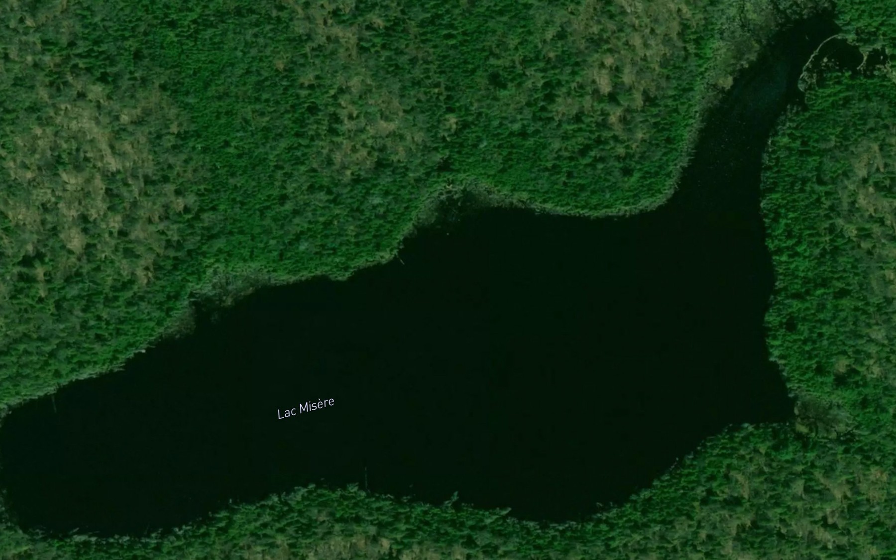 Satellite map of the Lac Misere