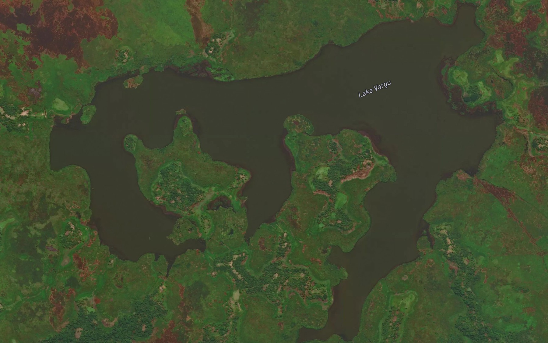 Satellite map of the Lake Vargu