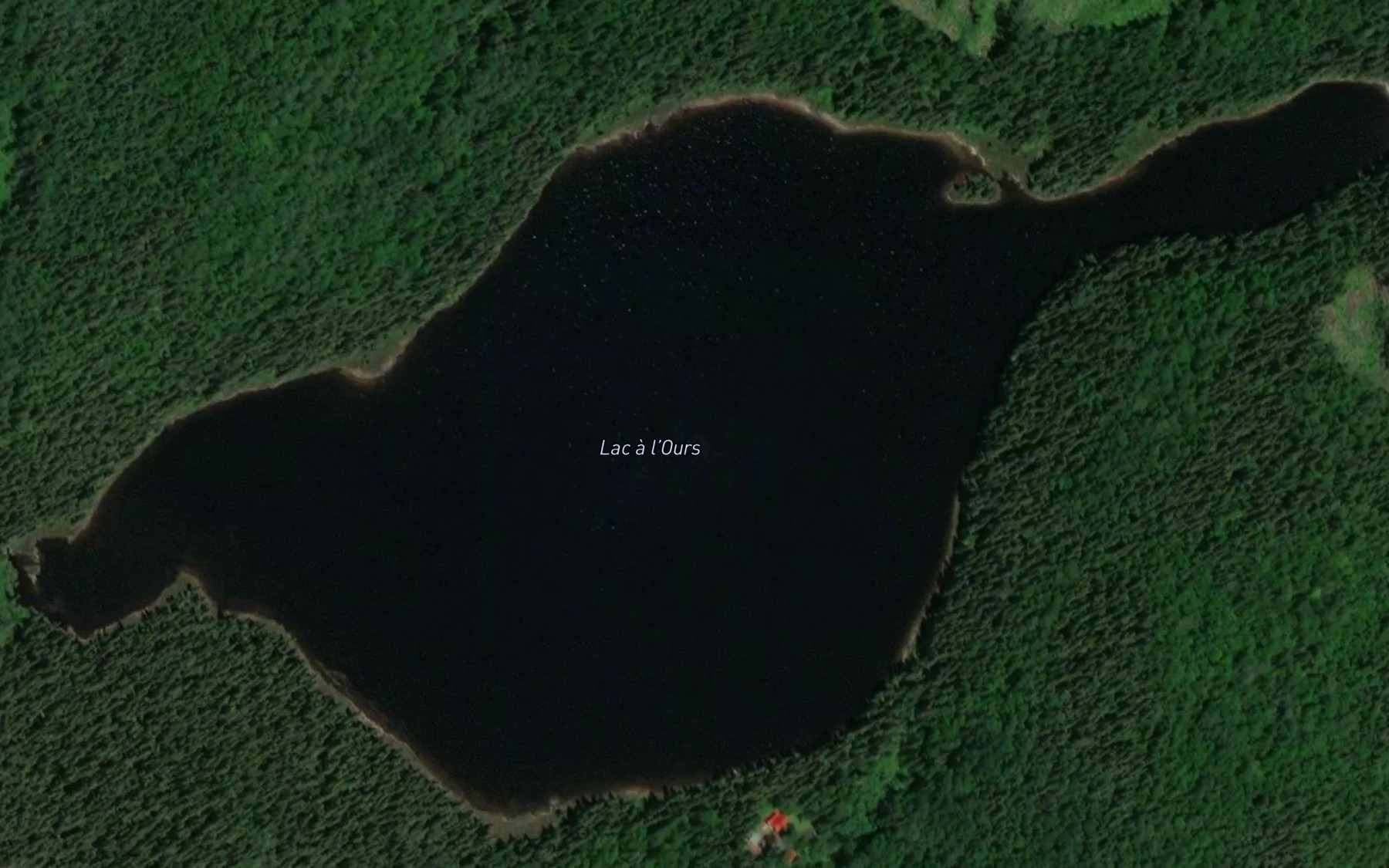 Satellite map of the Lac a l'Ours