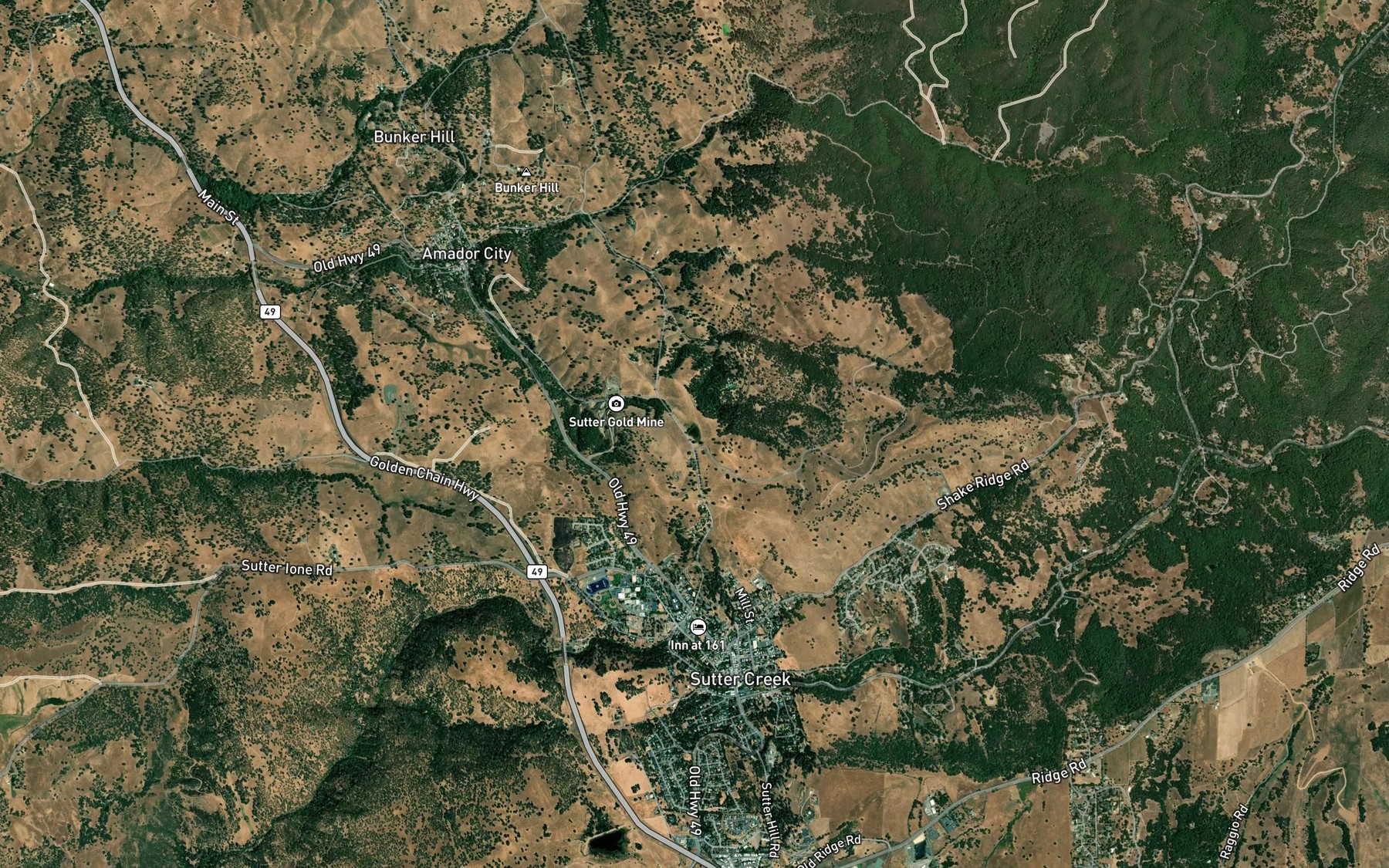 Satellite map of the Icehouse Pond