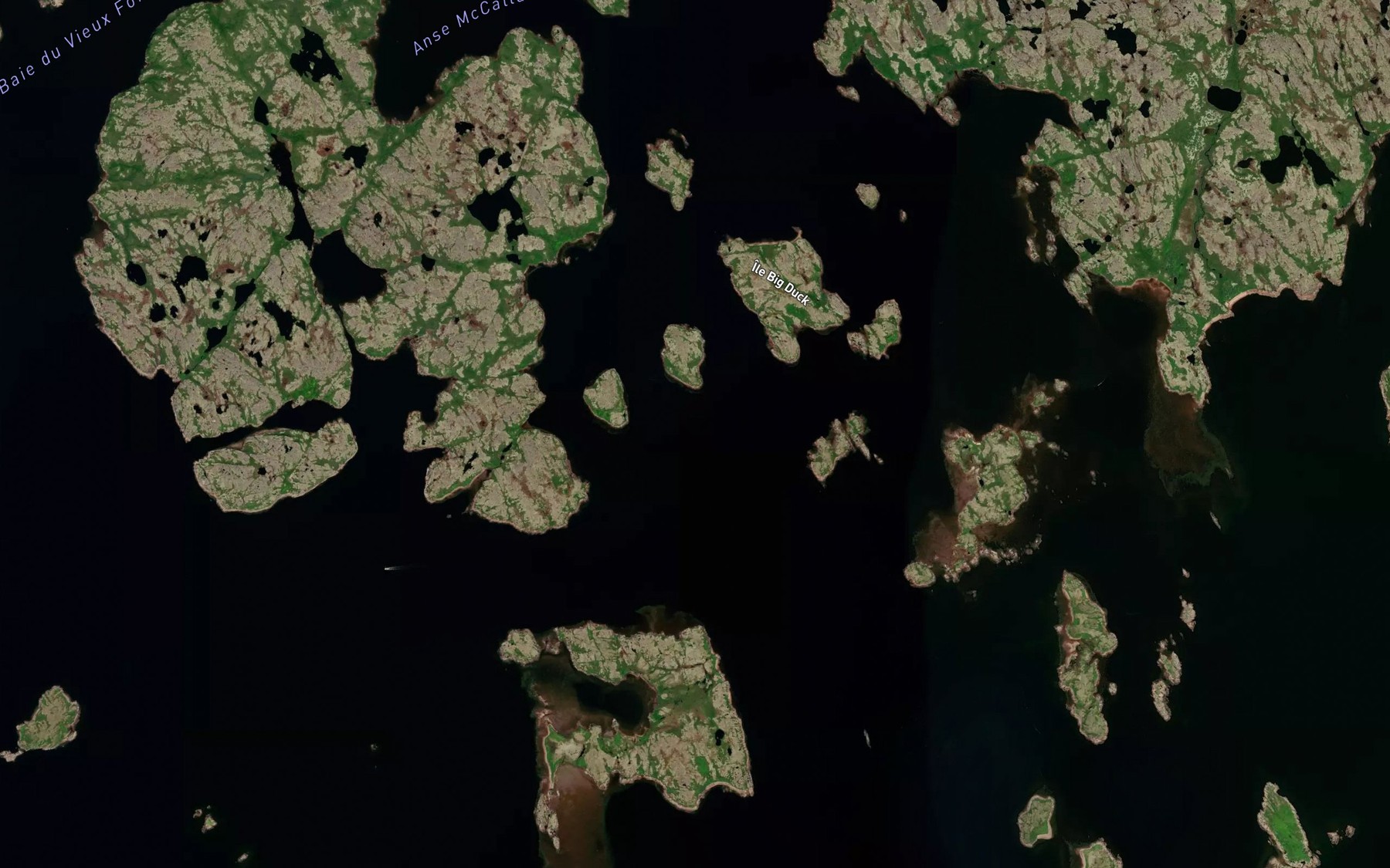 Satellite map of the Anse du Canard Noir