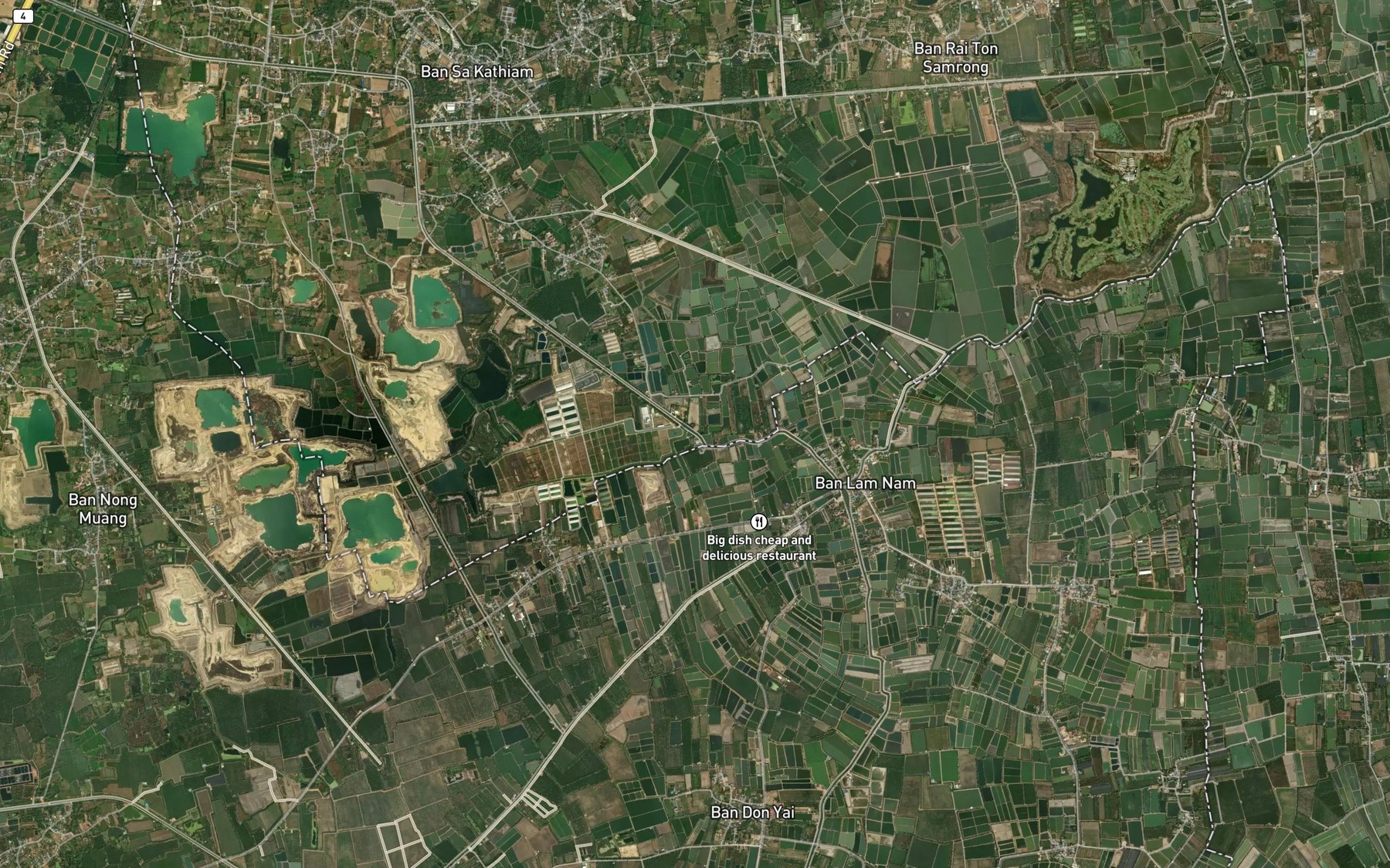 Satellite map of the Khlong Phrom Mali