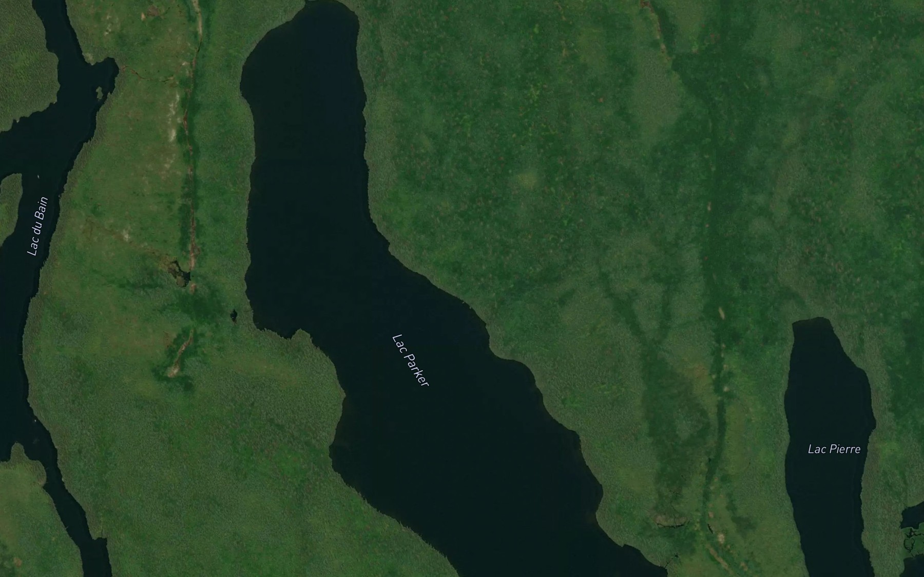 Satellite map of the Lac Parker