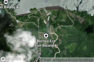 Satellite map of the Batang Ai