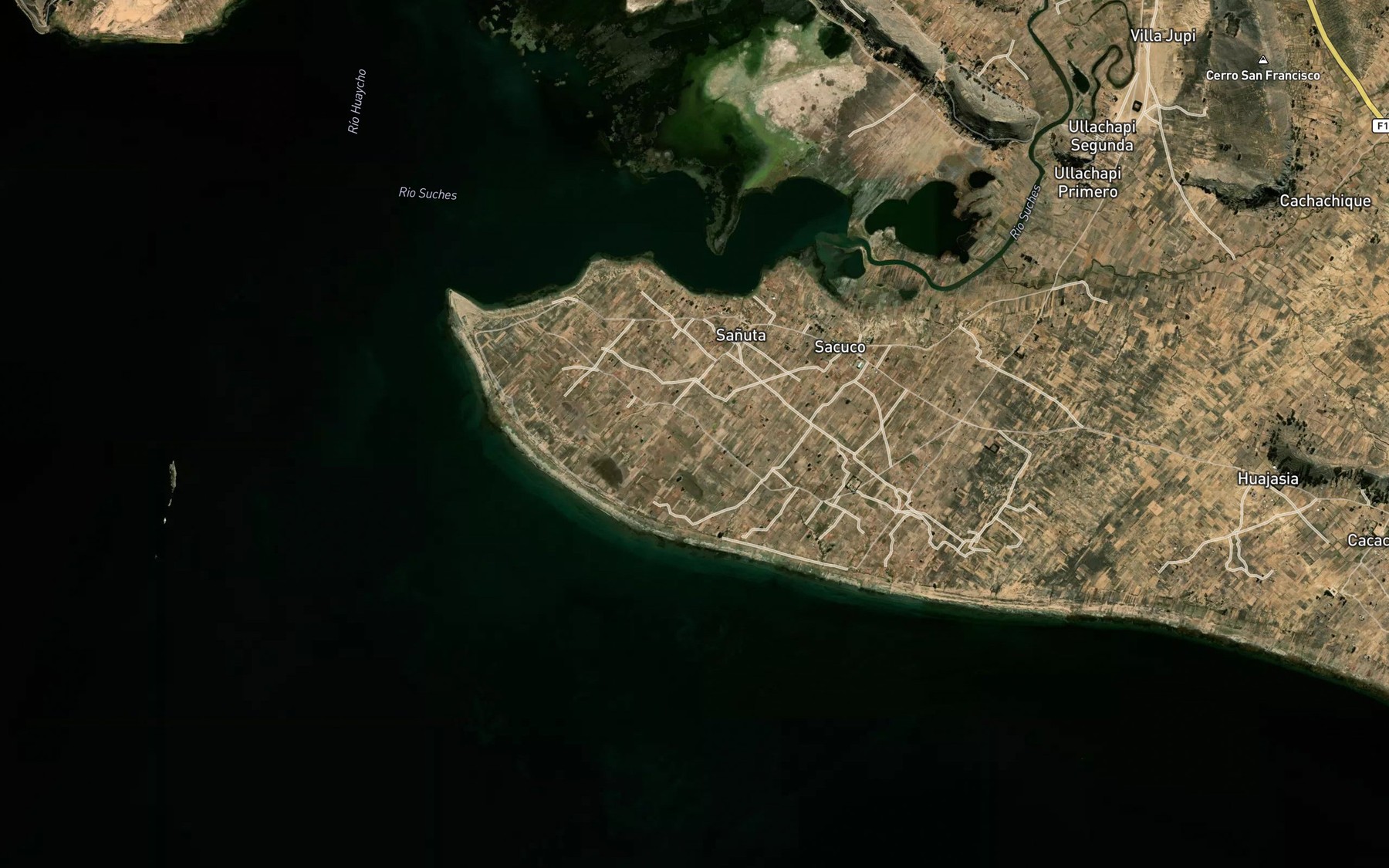 Satellite map of the Laguna Kollpa Cona
