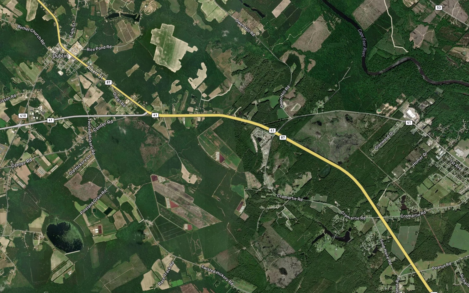 Satellite map of the Sheriff White Bay