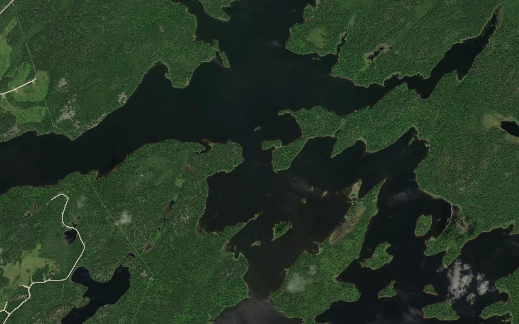 Satellite map of the Bannatyne Narrows