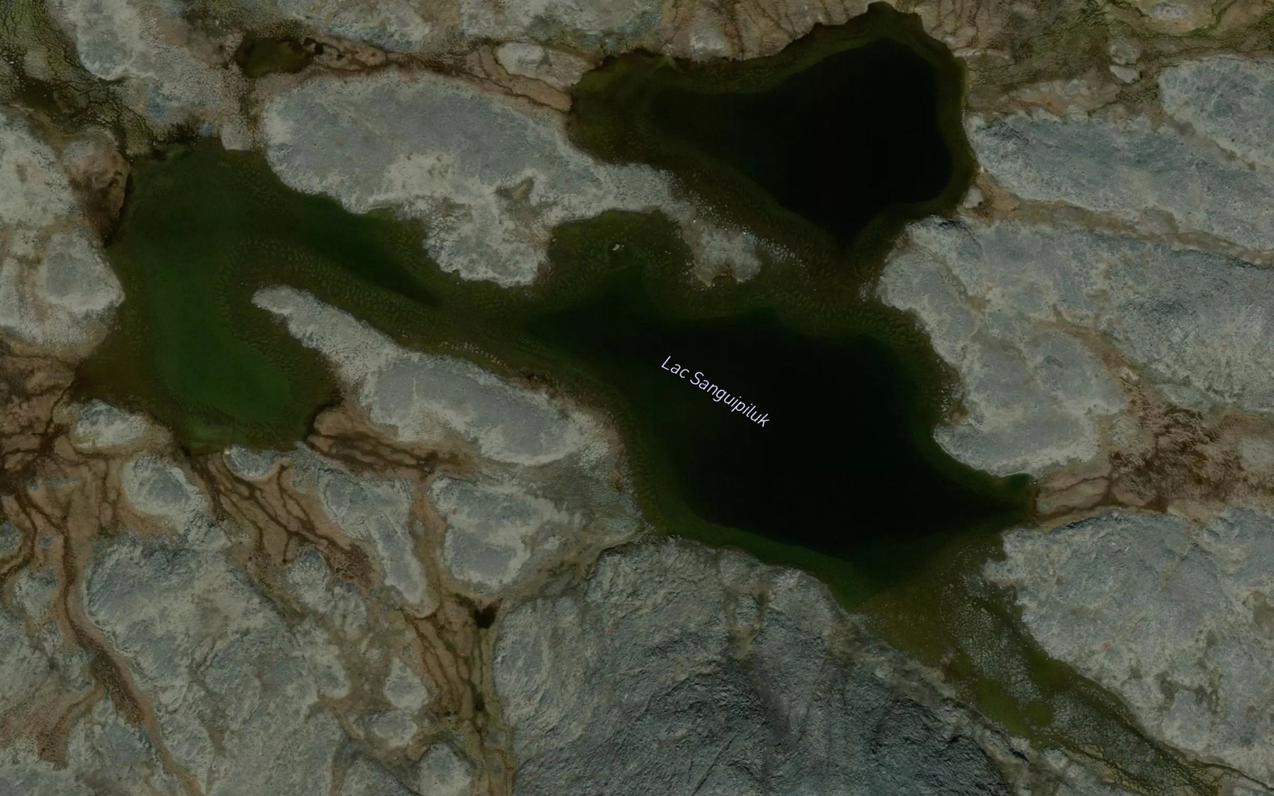 Satellite map of the Lac Sanguipiluk