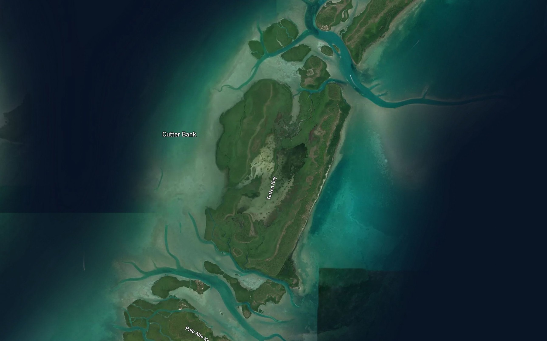 Satellite map of the Jones Lagoon