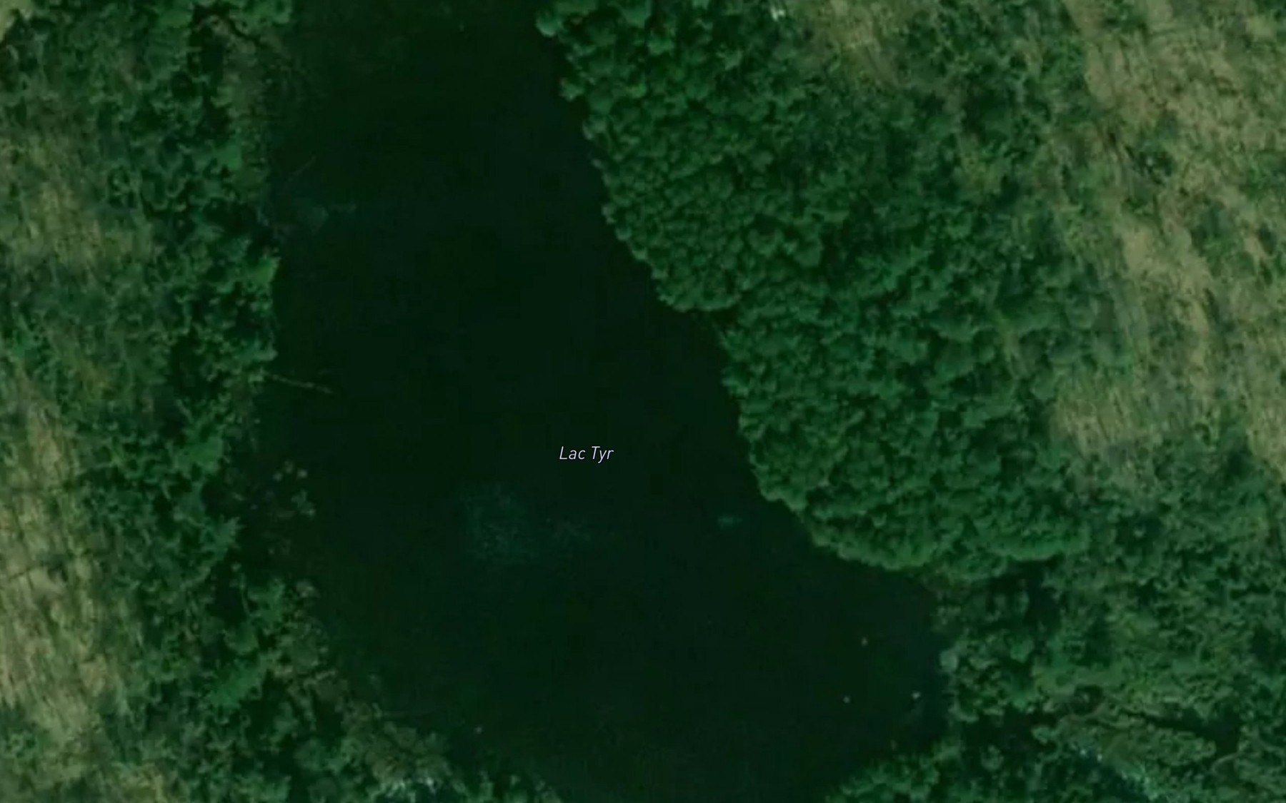 Satellite map of the Lac Tyr