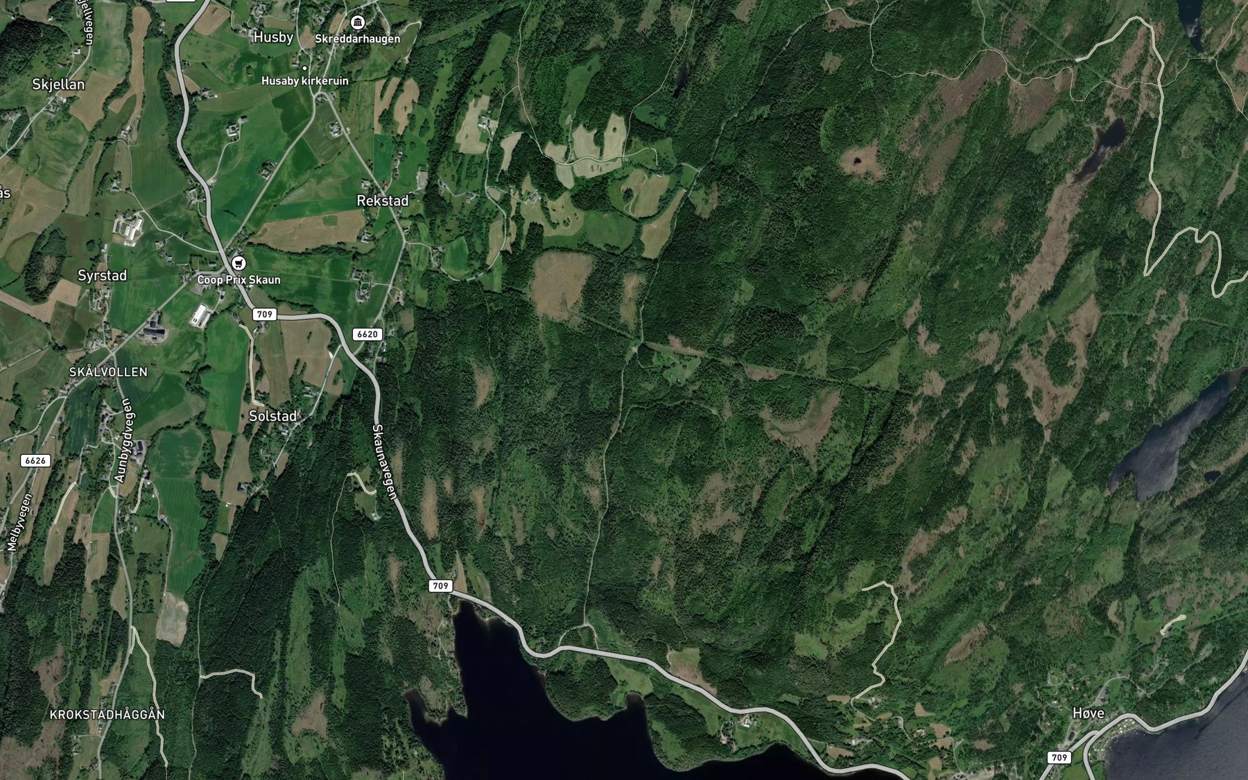 Satellite map of the Seterbekken