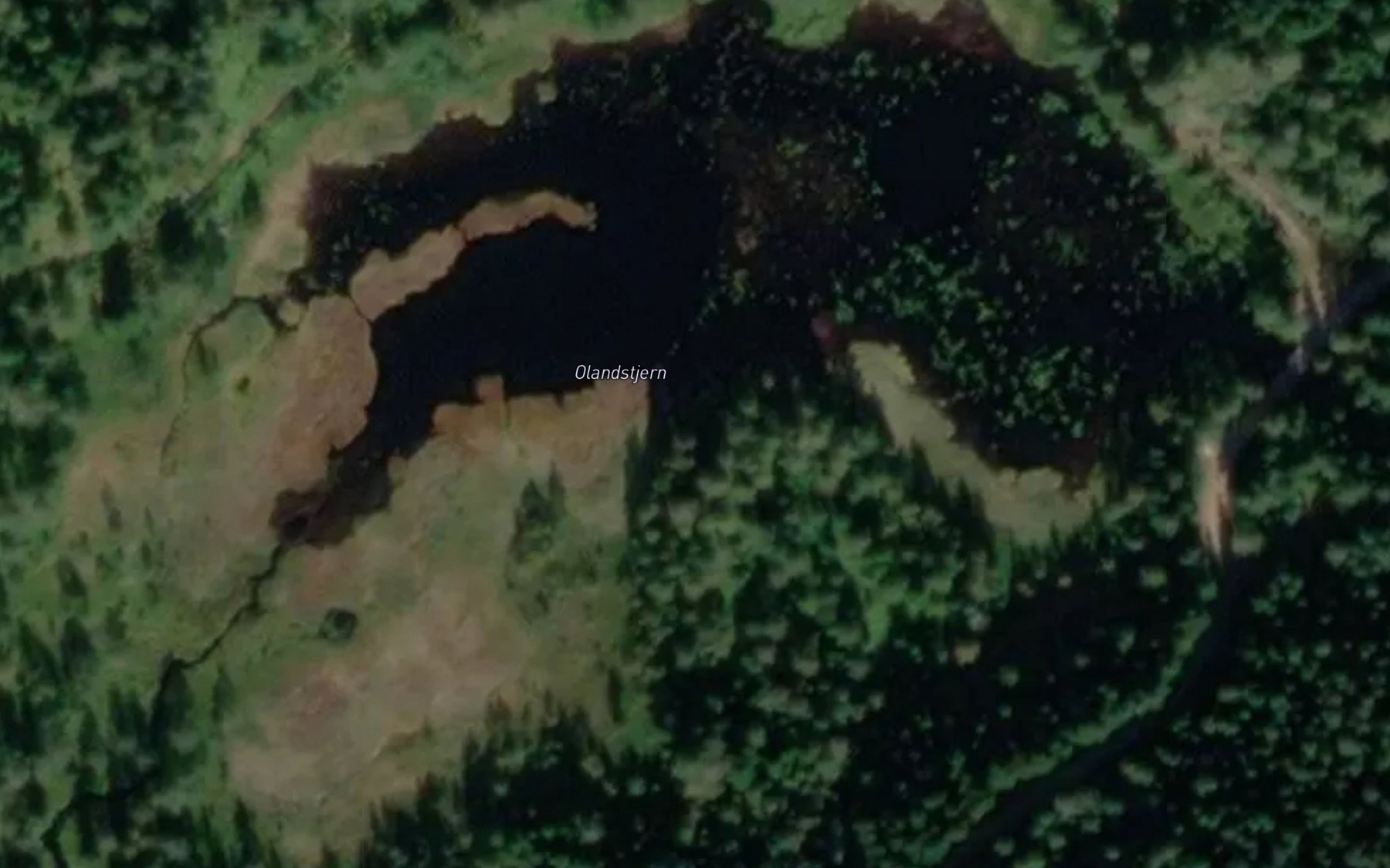Satellite map of the Olandstjonn