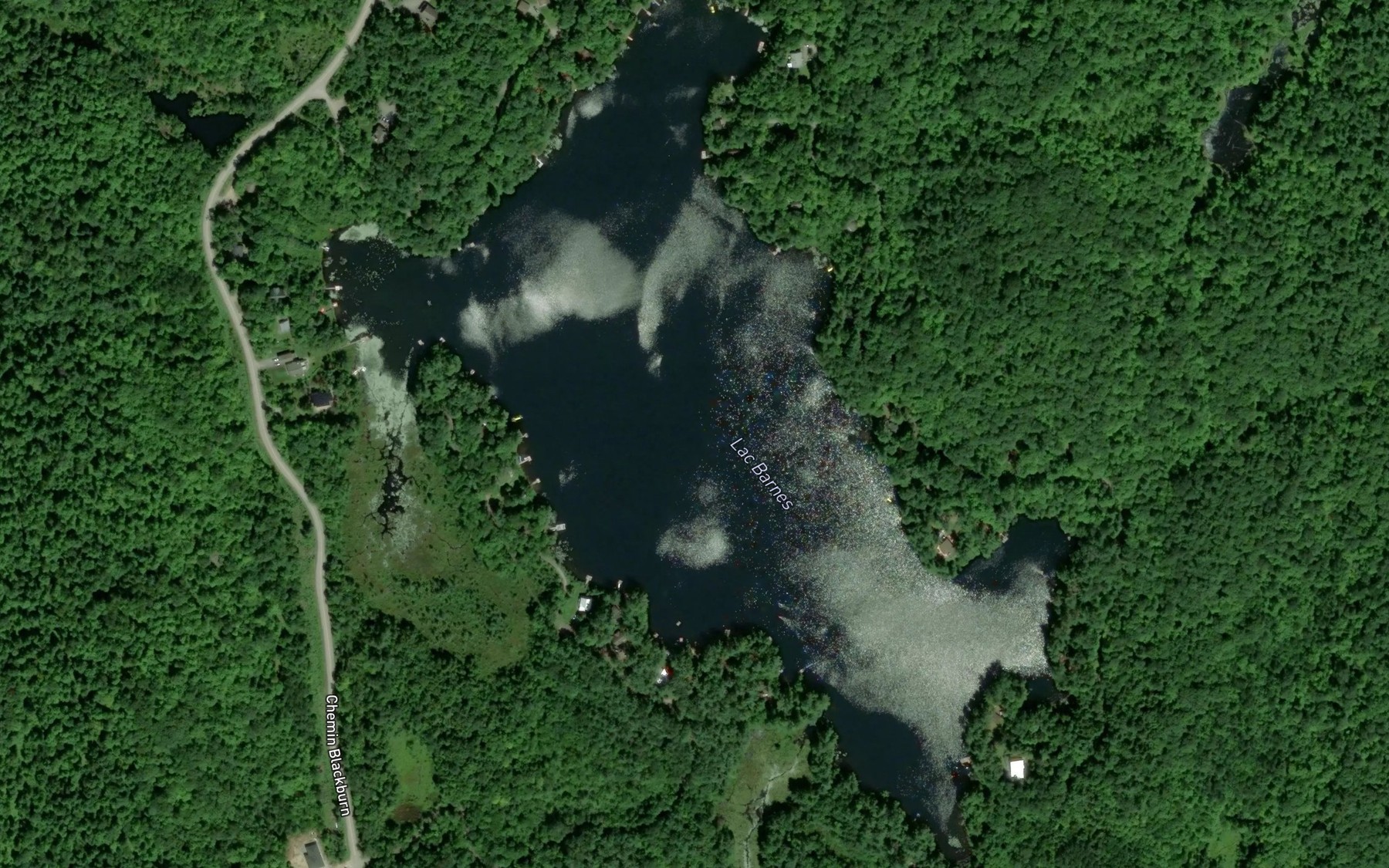 Satellite map of the Lac Barnes