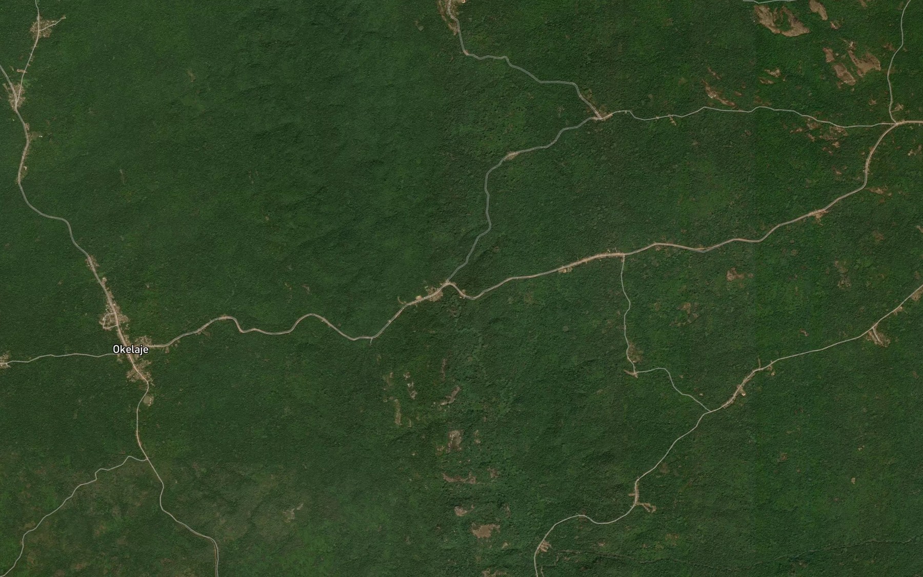 Satellite map of the River Osa