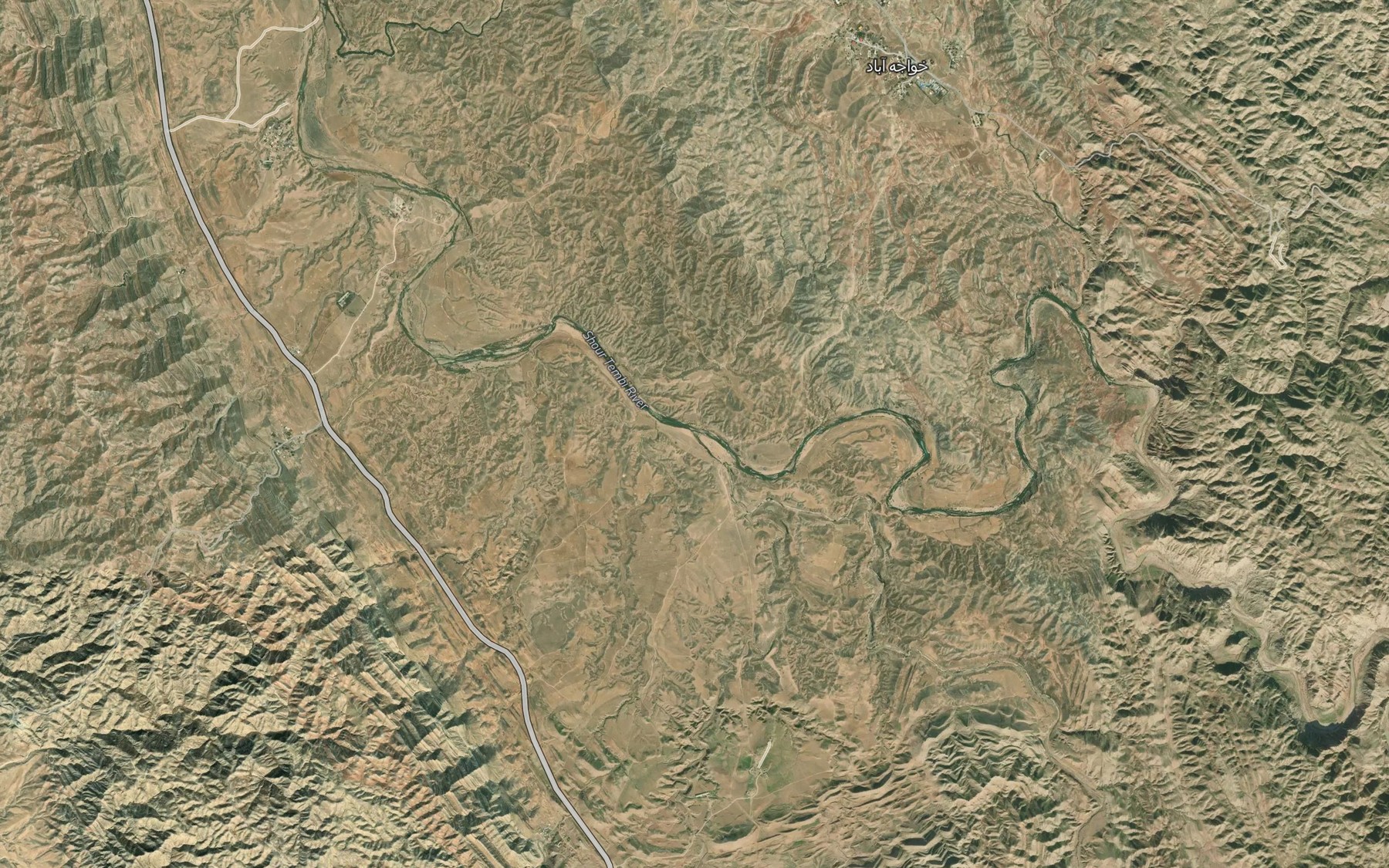 Satellite map of the Rudkhaneh-ye Fasli-ye Bisheh