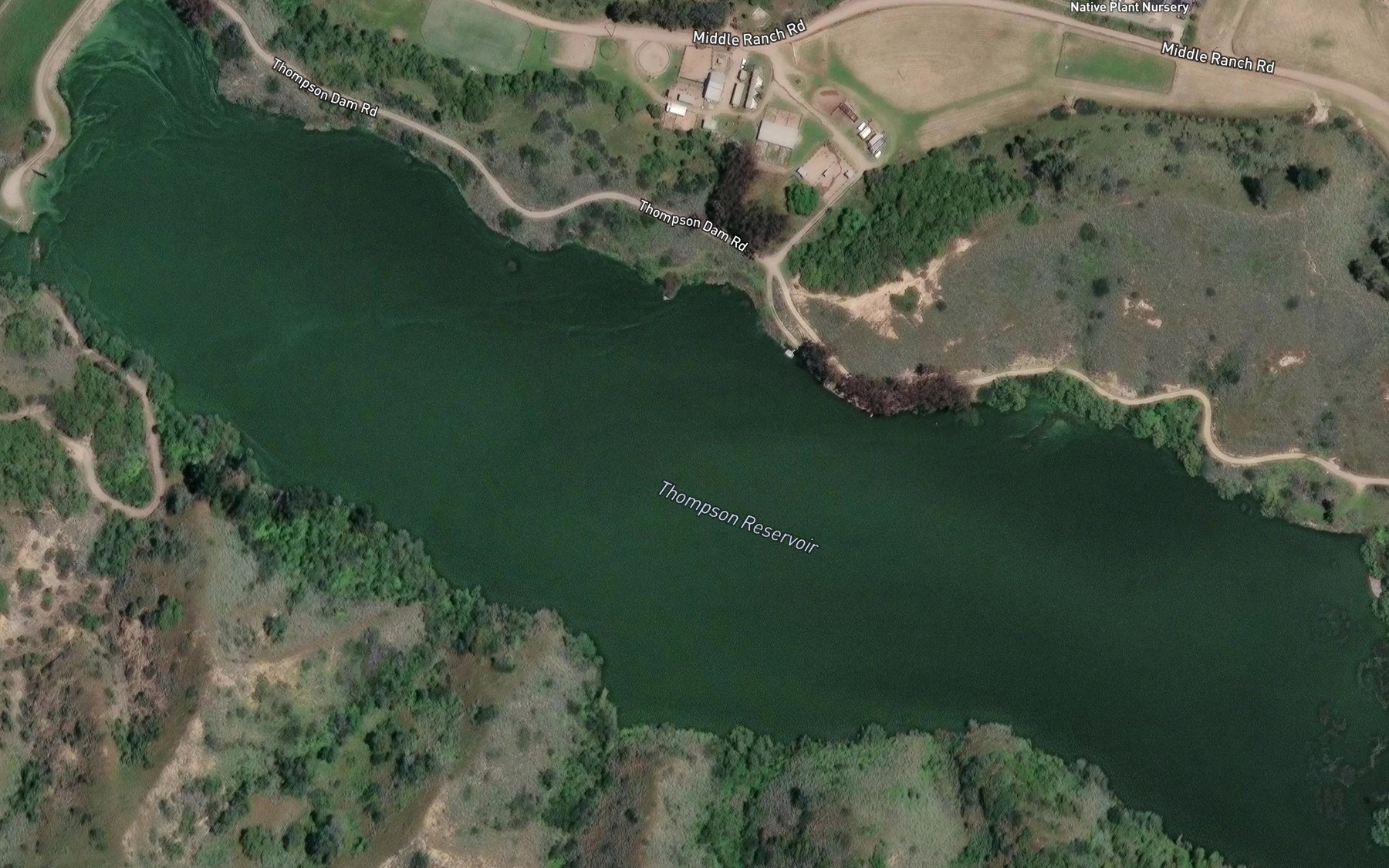 Satellite map of the McGee Lake