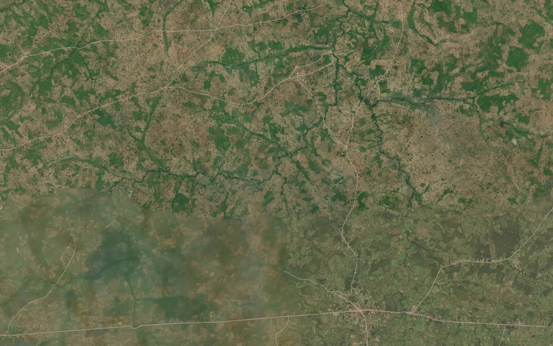 Satellite map of the River Yangzin