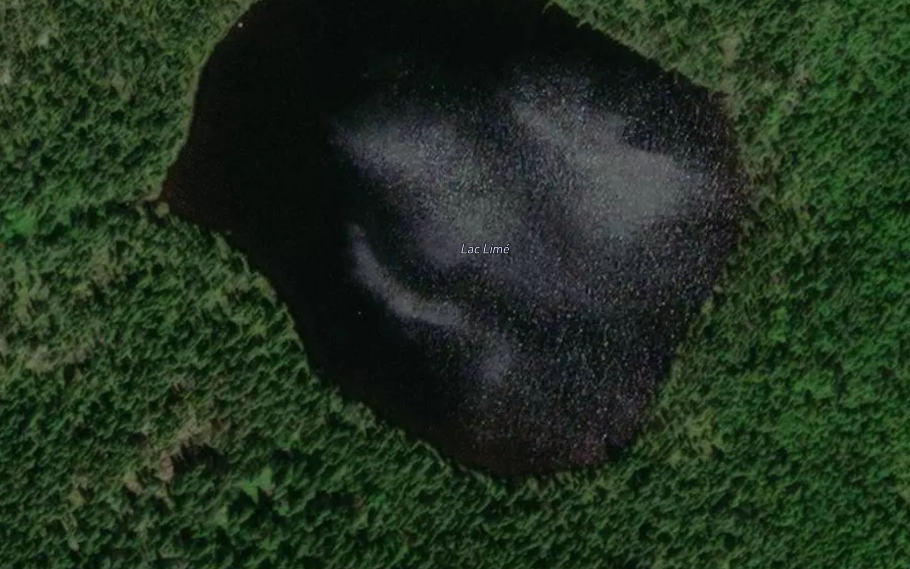 Satellite map of the Lac Lime
