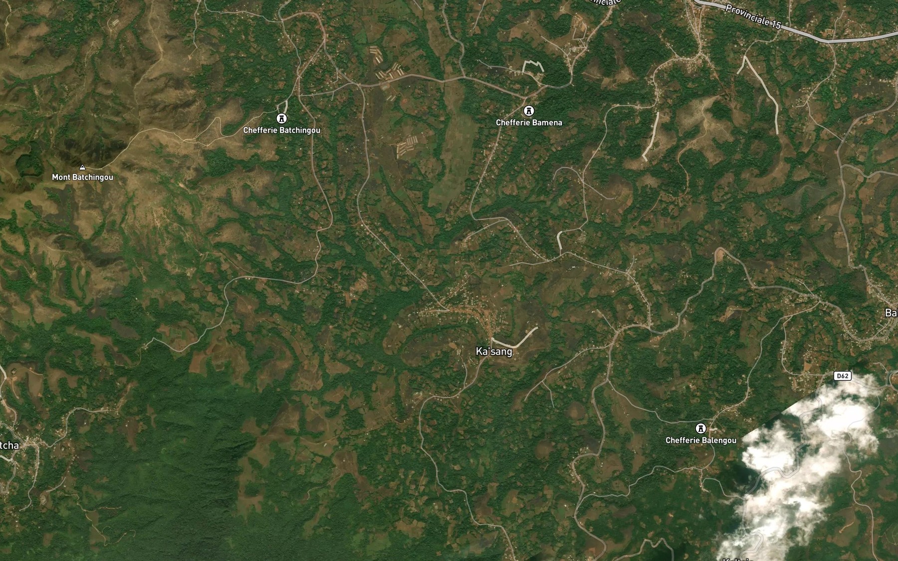 Satellite map of the Tchenkop