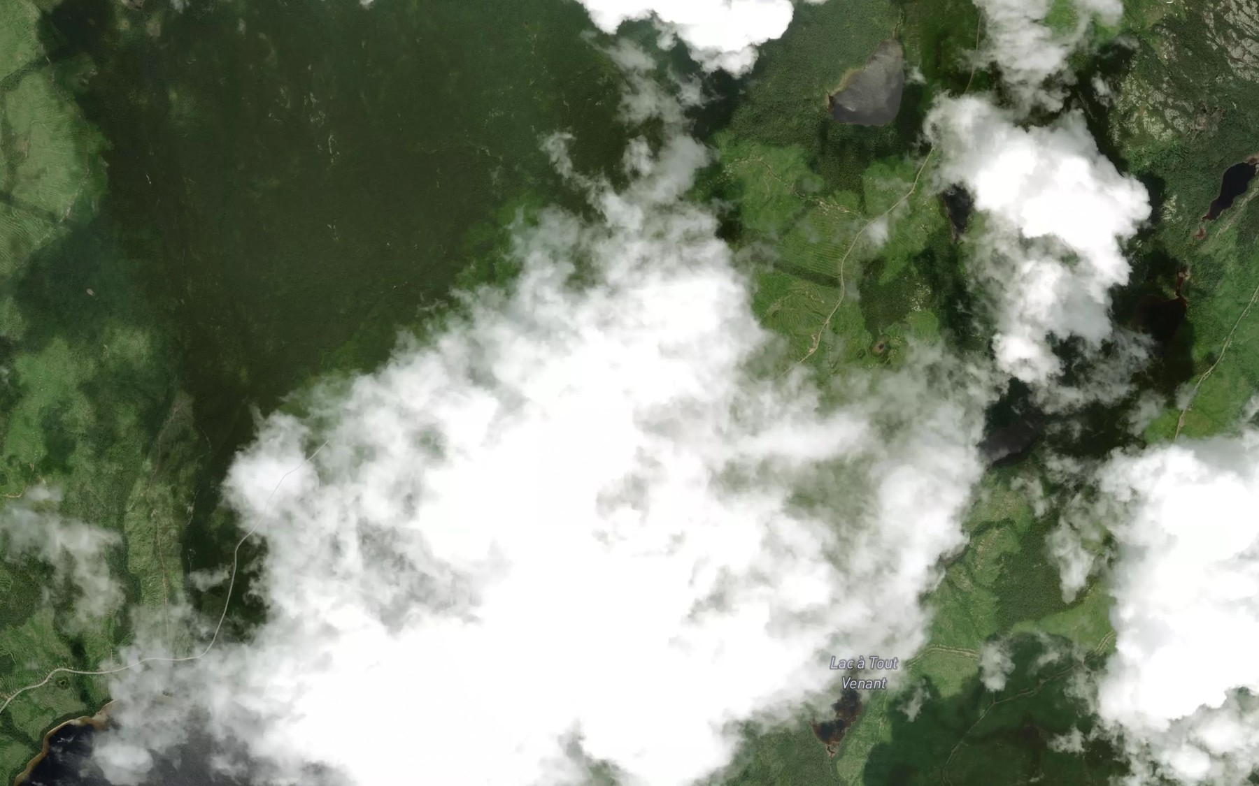 Satellite map of the Lac Rosen